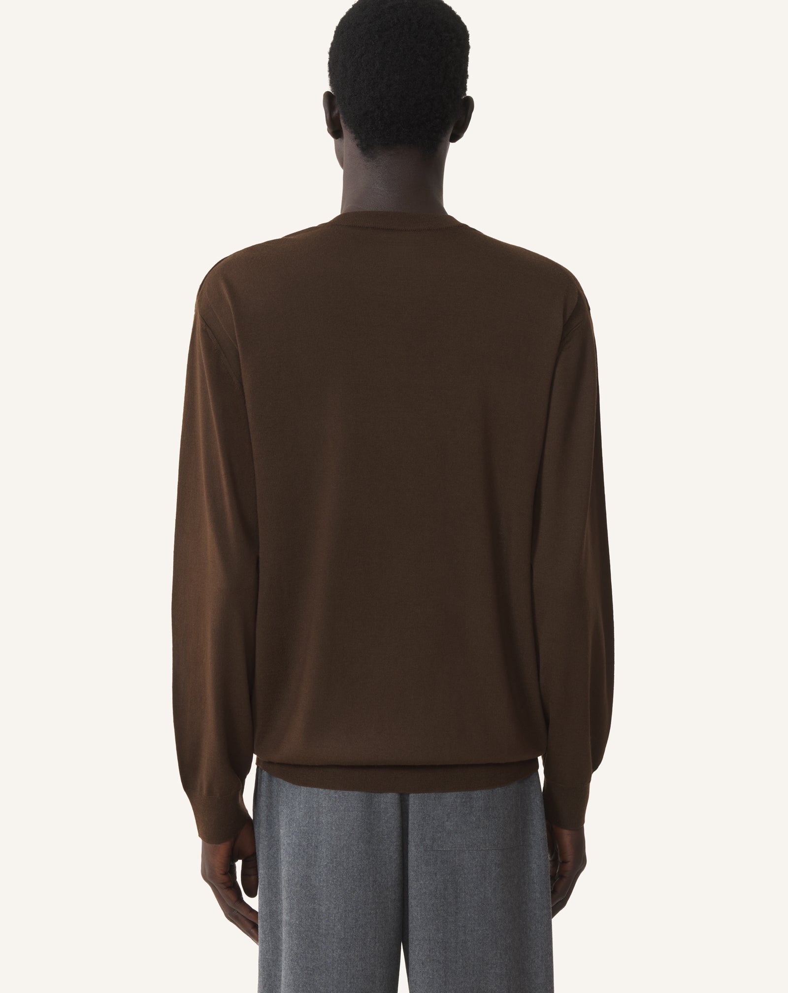 BLACK CLASSIC MERINO WOOL SWEATER