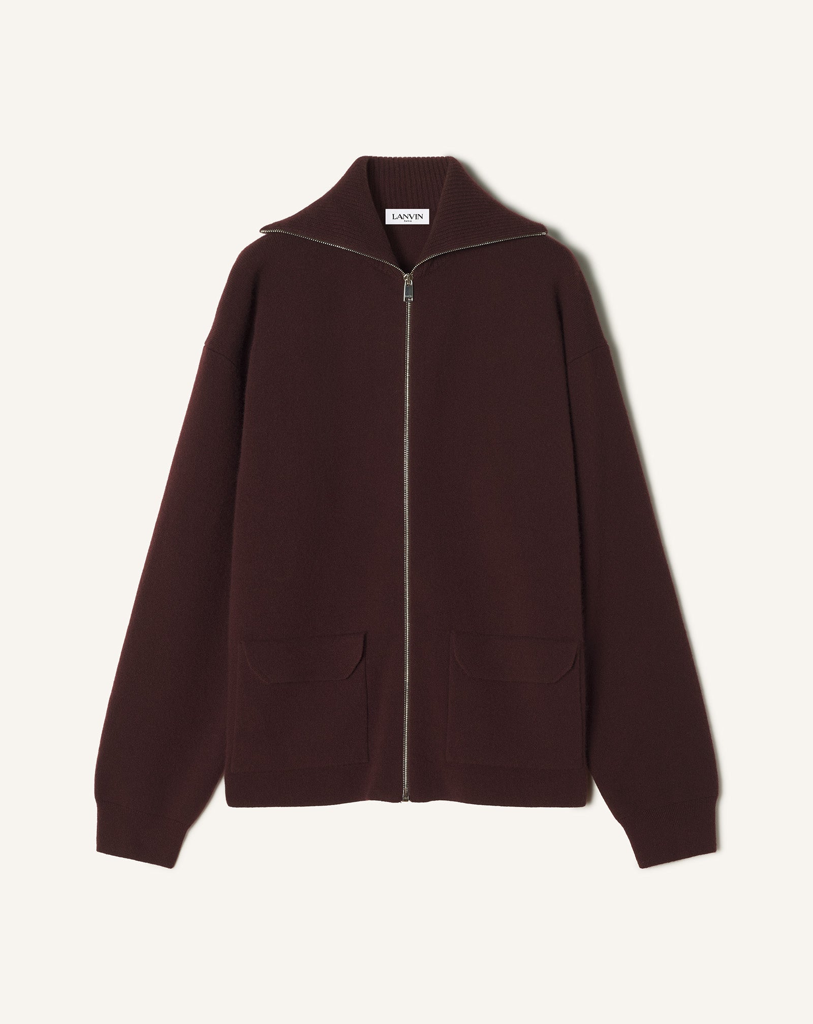 CASHMERE ZIP CARDIGAN