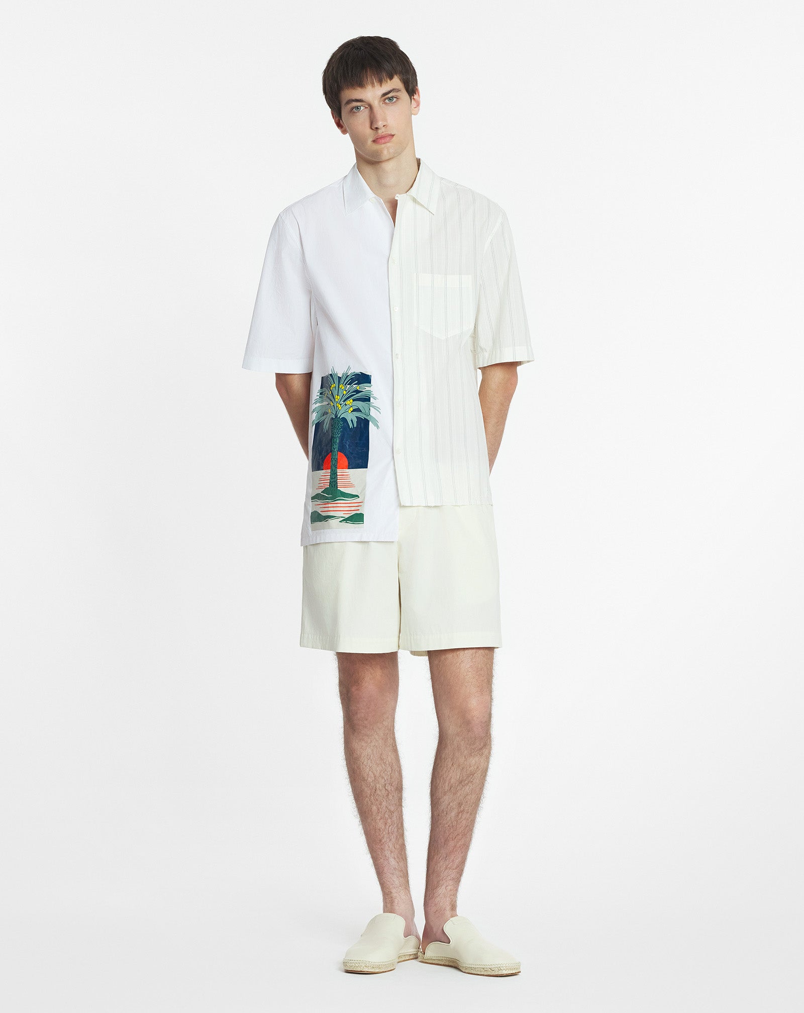 PRINTED ASYMMETRIC SHIRT