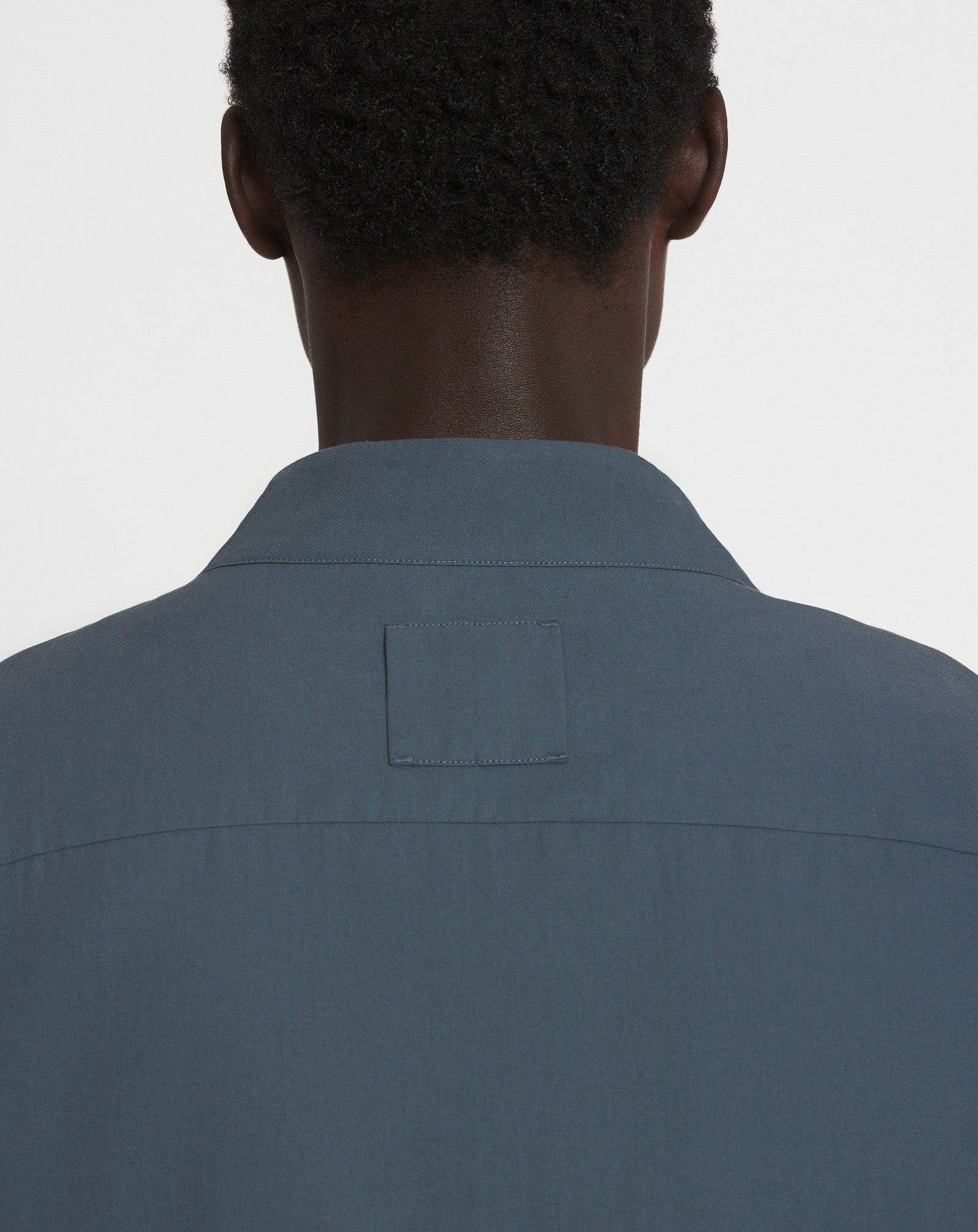 FLUID COTTON ASCOT COLLAR TOP