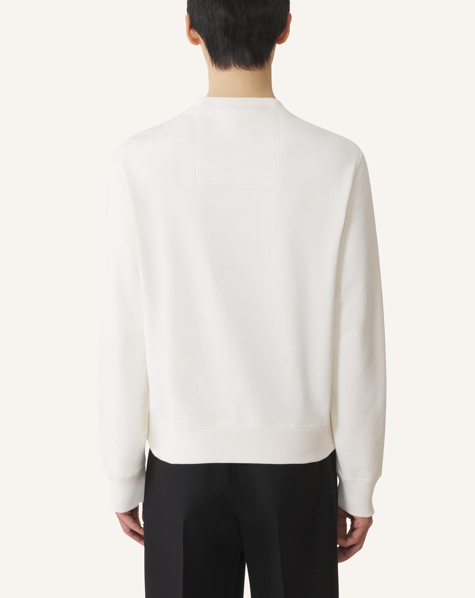 White Lanvin Embroidered Cotton Sweatshirt | Lanvin