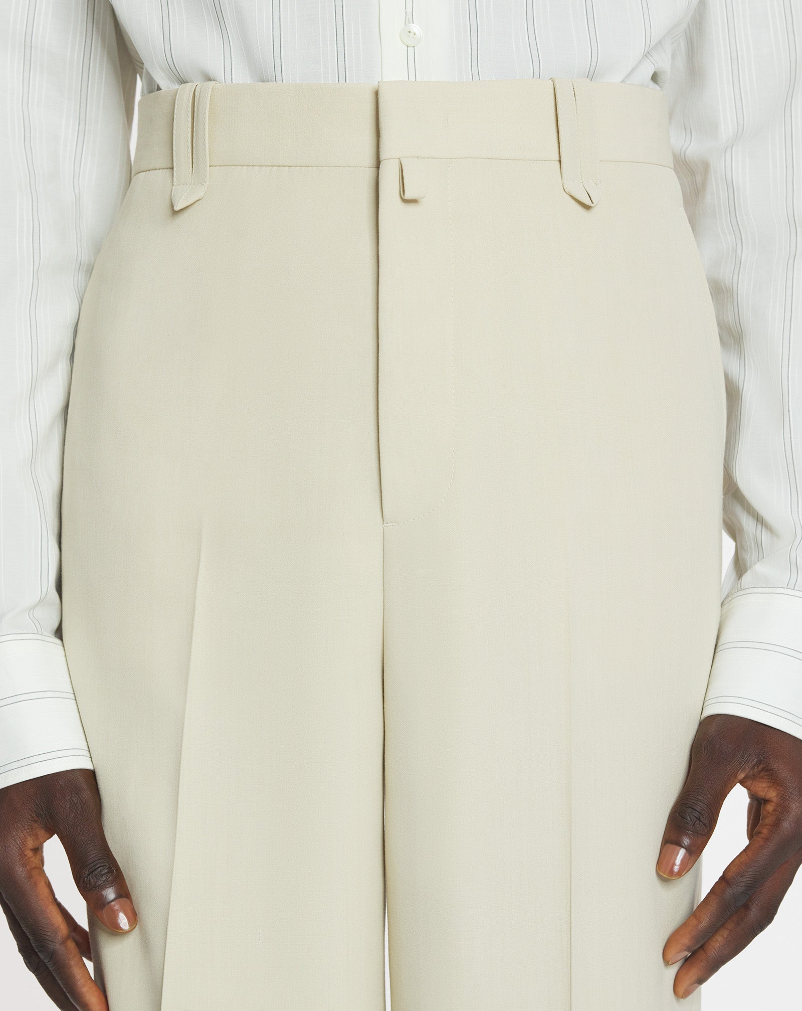 LOOSE FIT WOOL-BLEND PANTS