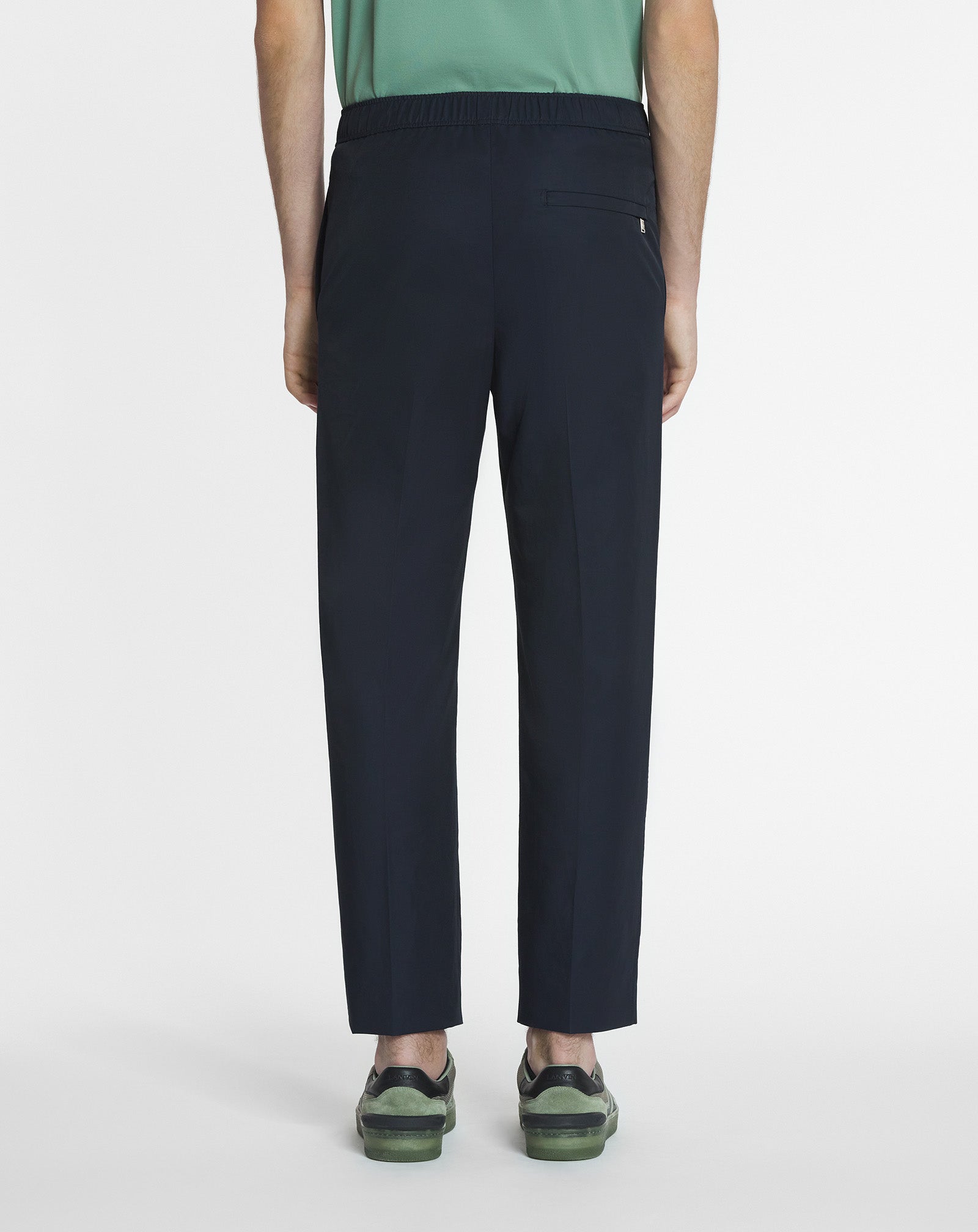 ELASTIC WAISTBAND PANTS IN TECHNICAL COTTON