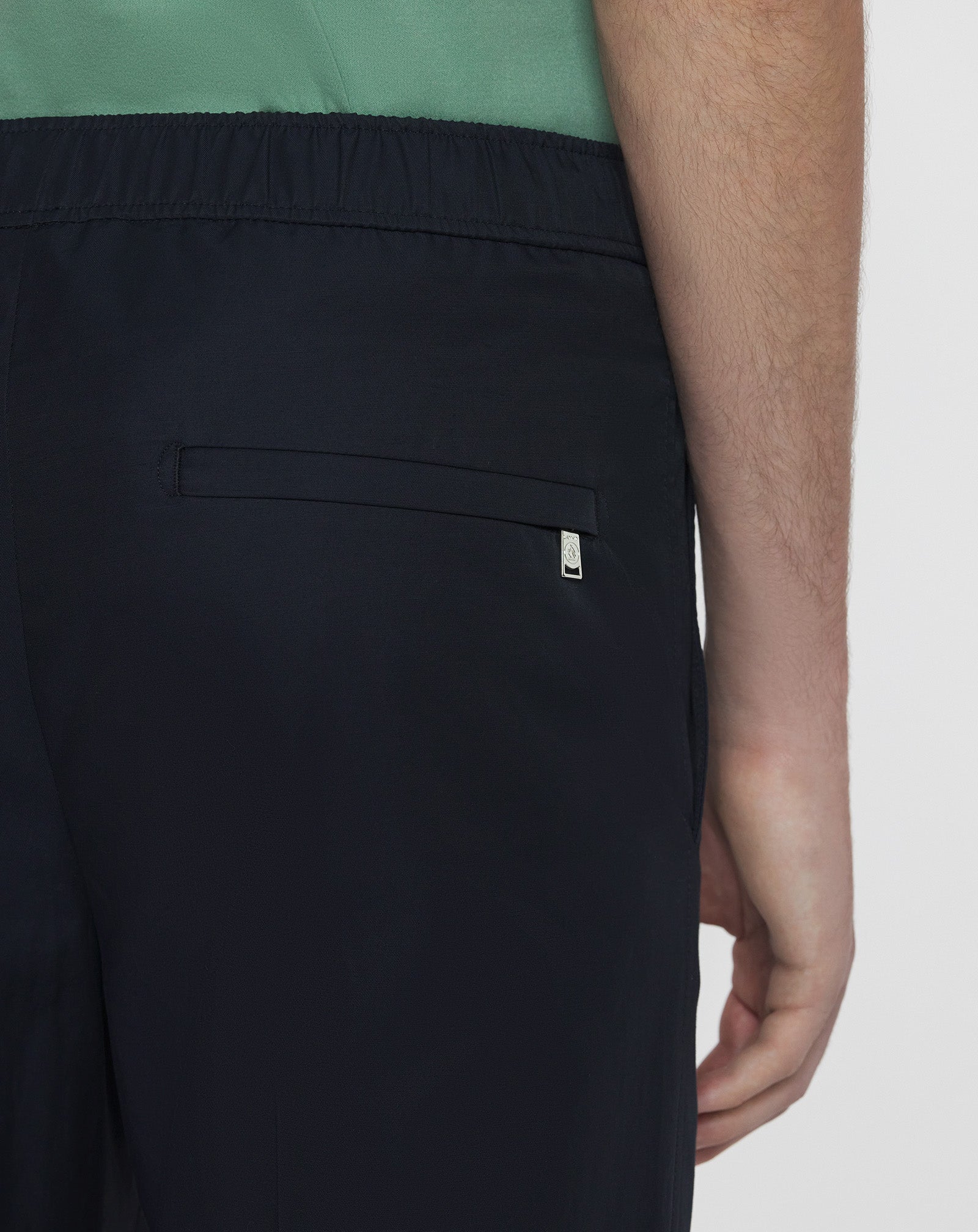 ELASTIC WAISTBAND PANTS IN TECHNICAL COTTON