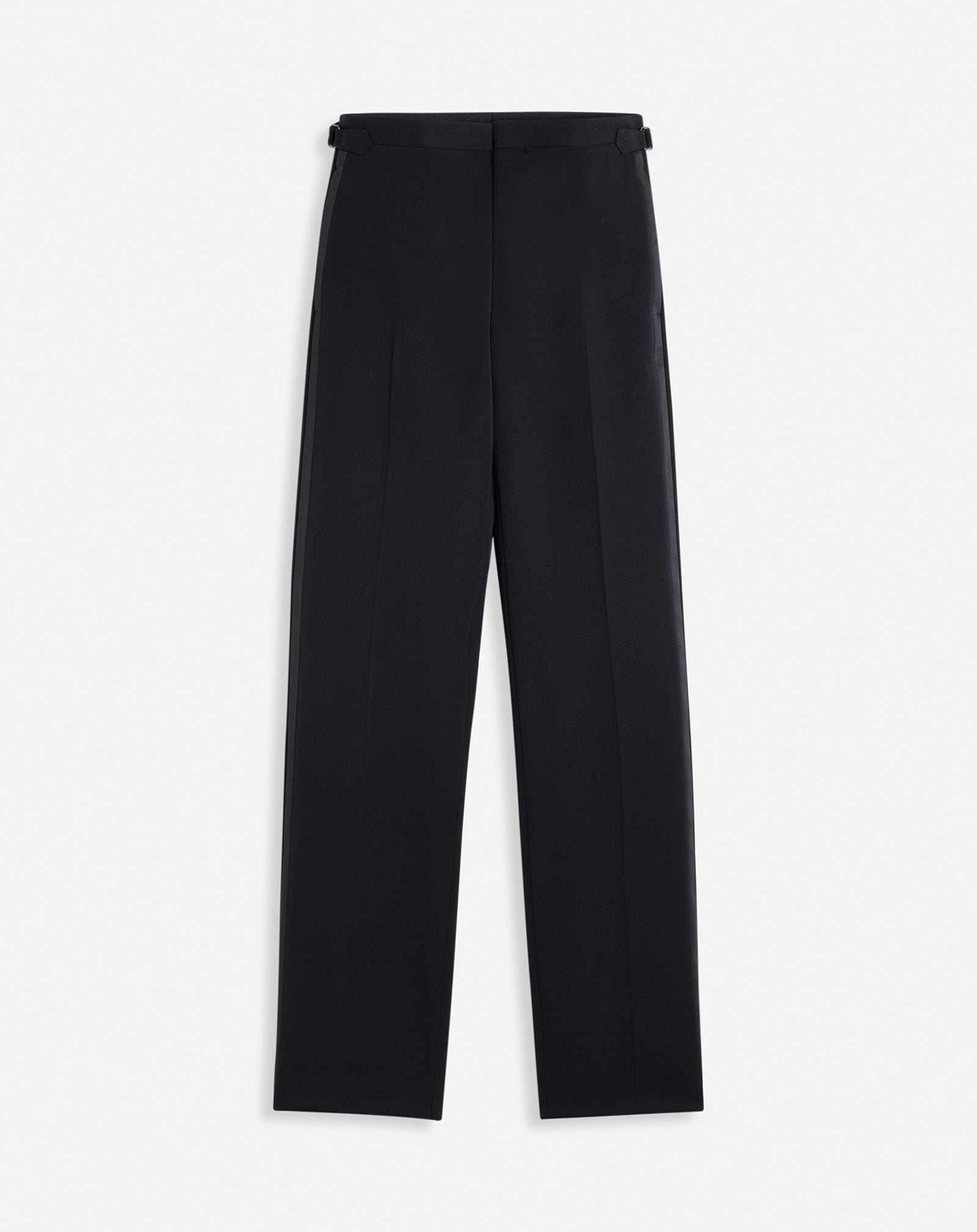 FITTED TAILORED PANTS WITH SATIN BANDS