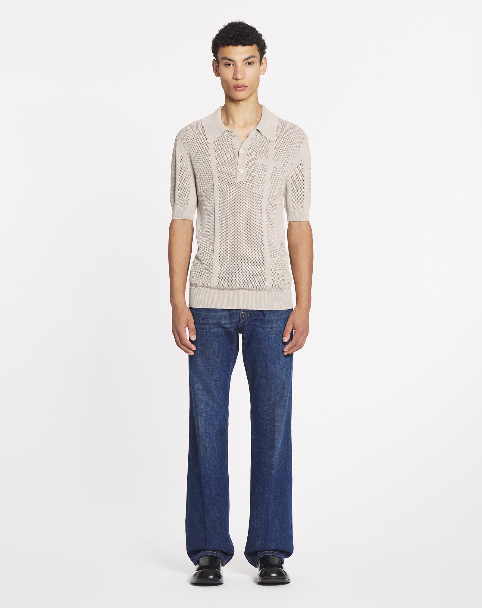 STRAIGHT FIT DENIM PANTS