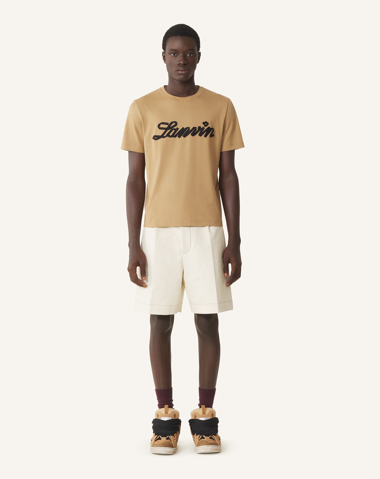 BROWN LANVIN RIBBON T-SHIRT