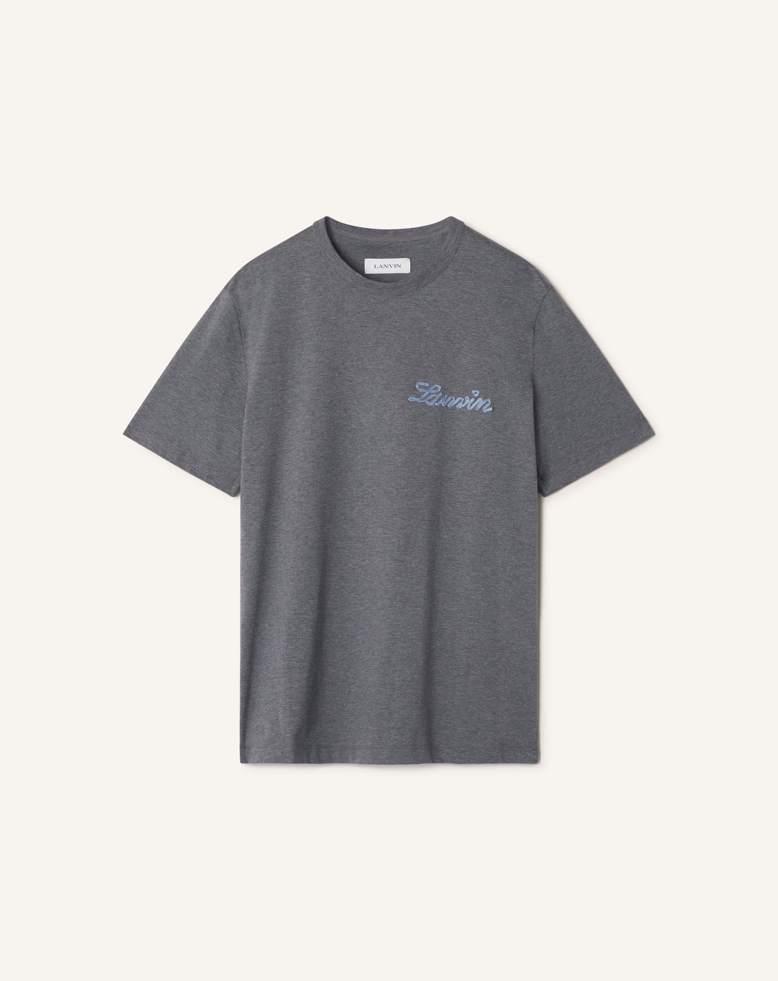 LANVIN SMALL RIBBON COTTON T-SHIRT