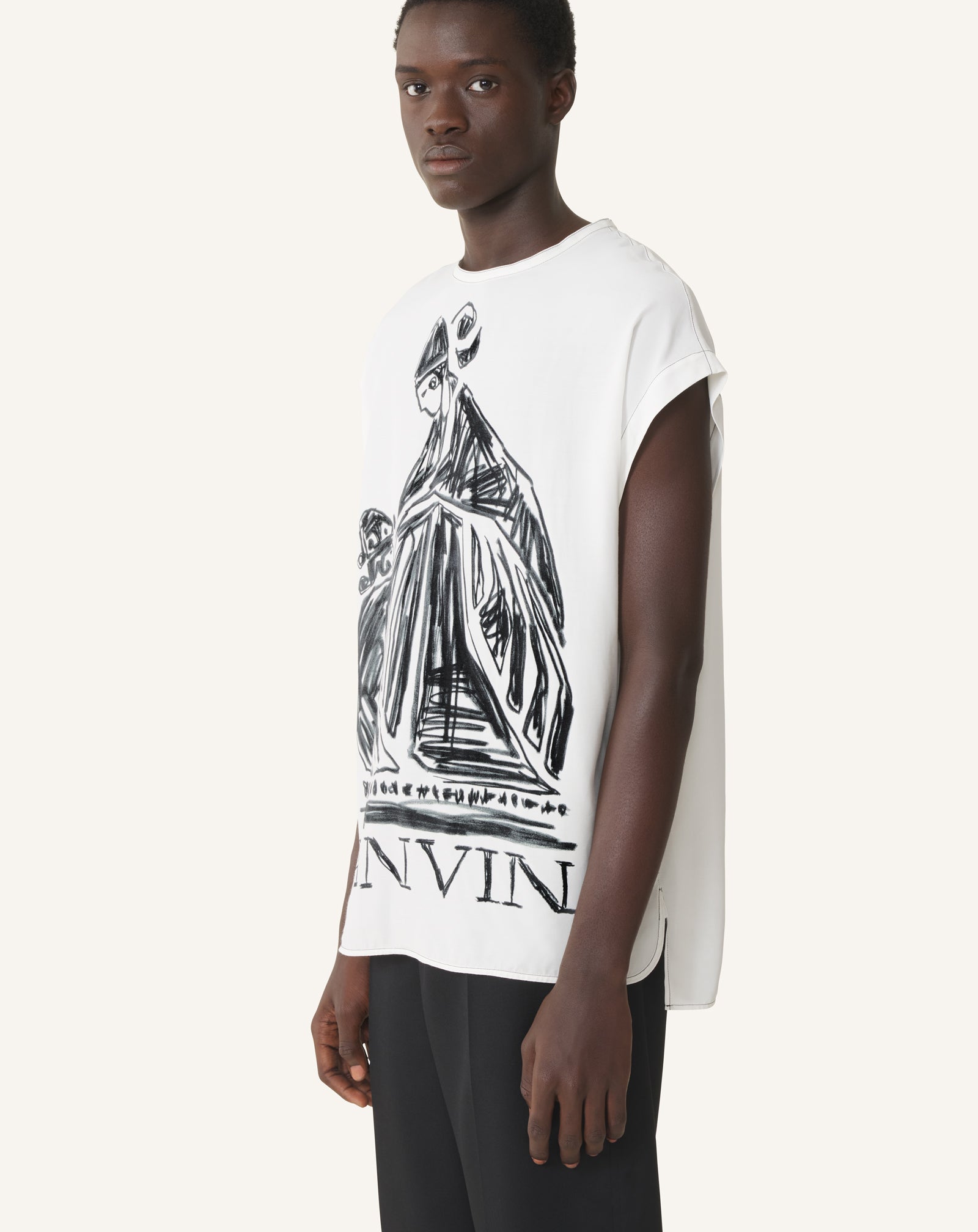 White Mother And Child T-shirt | Lanvin