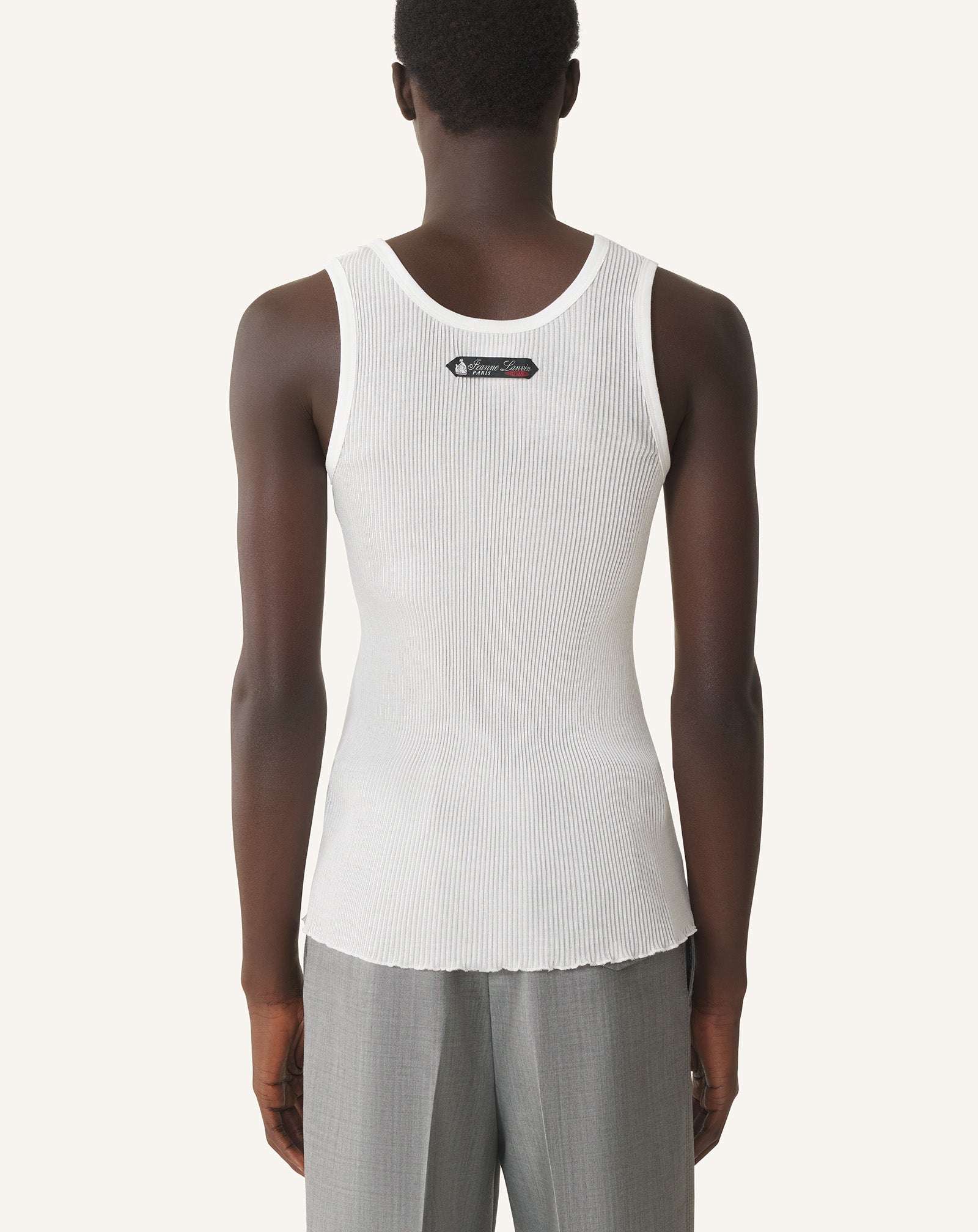 PLEATED JERSEY TANK TOP
