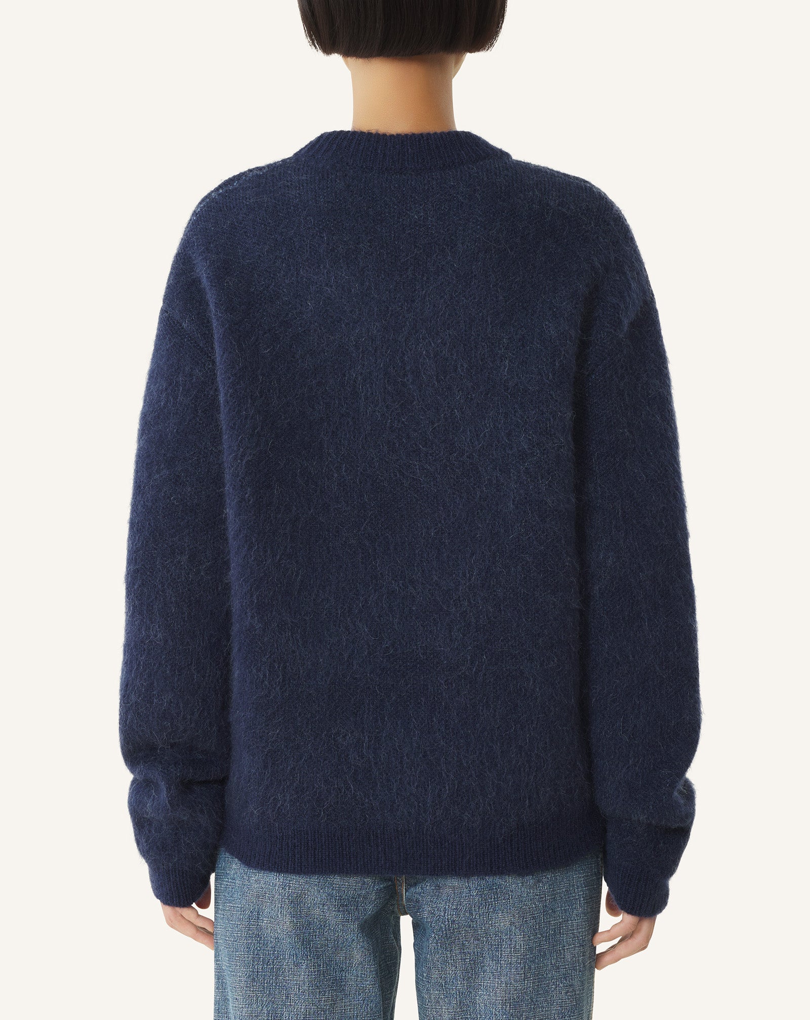 Blue Lunar Year Jacquard Mohair Sweater | Lanvin