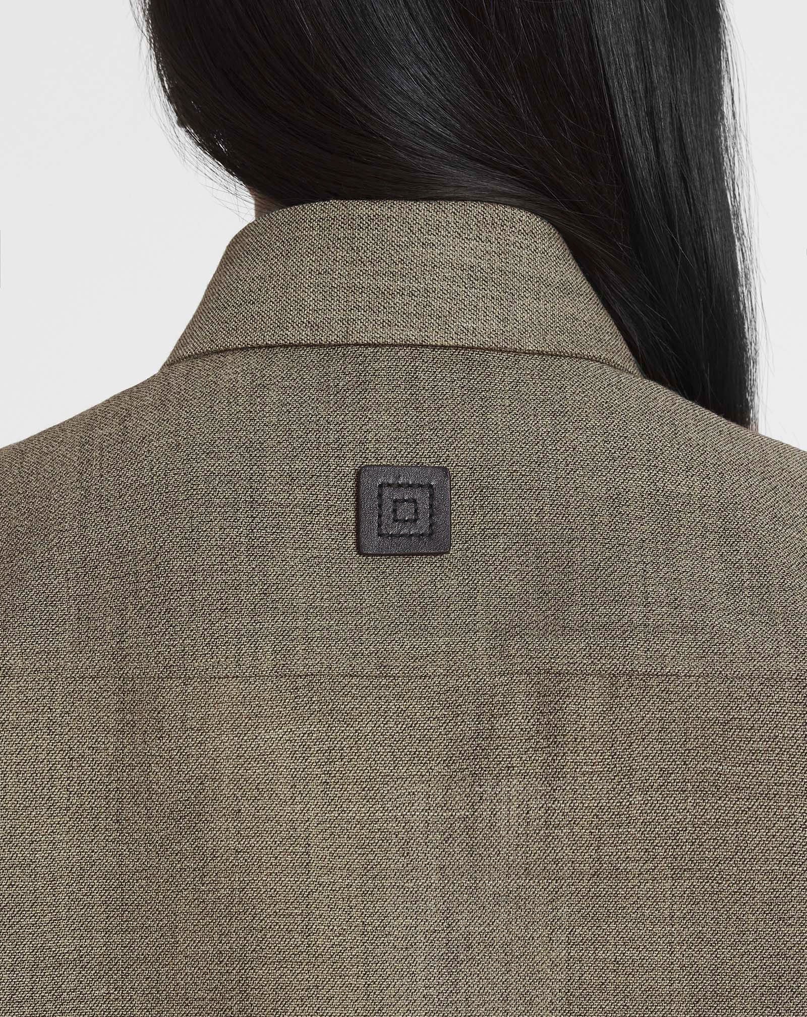 UNISEX SHORT WOOL OVERSHIRT
