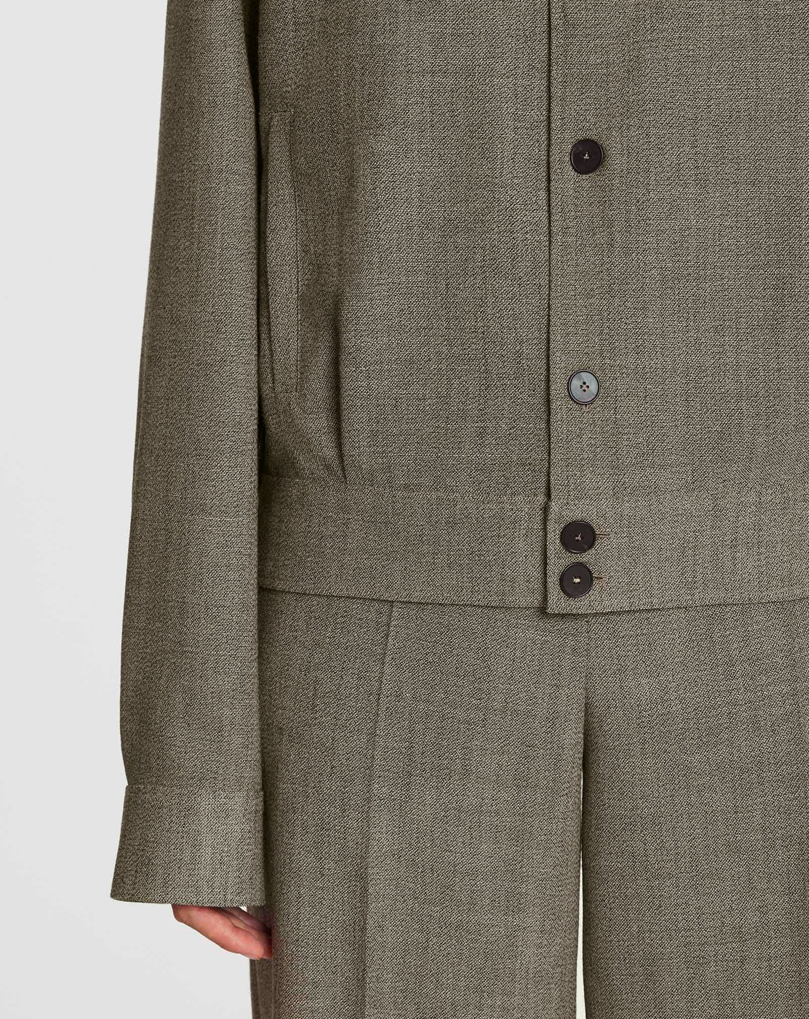 UNISEX SHORT WOOL OVERSHIRT