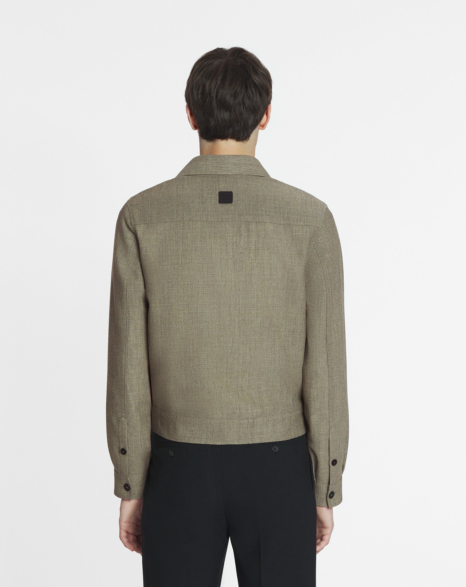 UNISEX SHORT WOOL OVERSHIRT