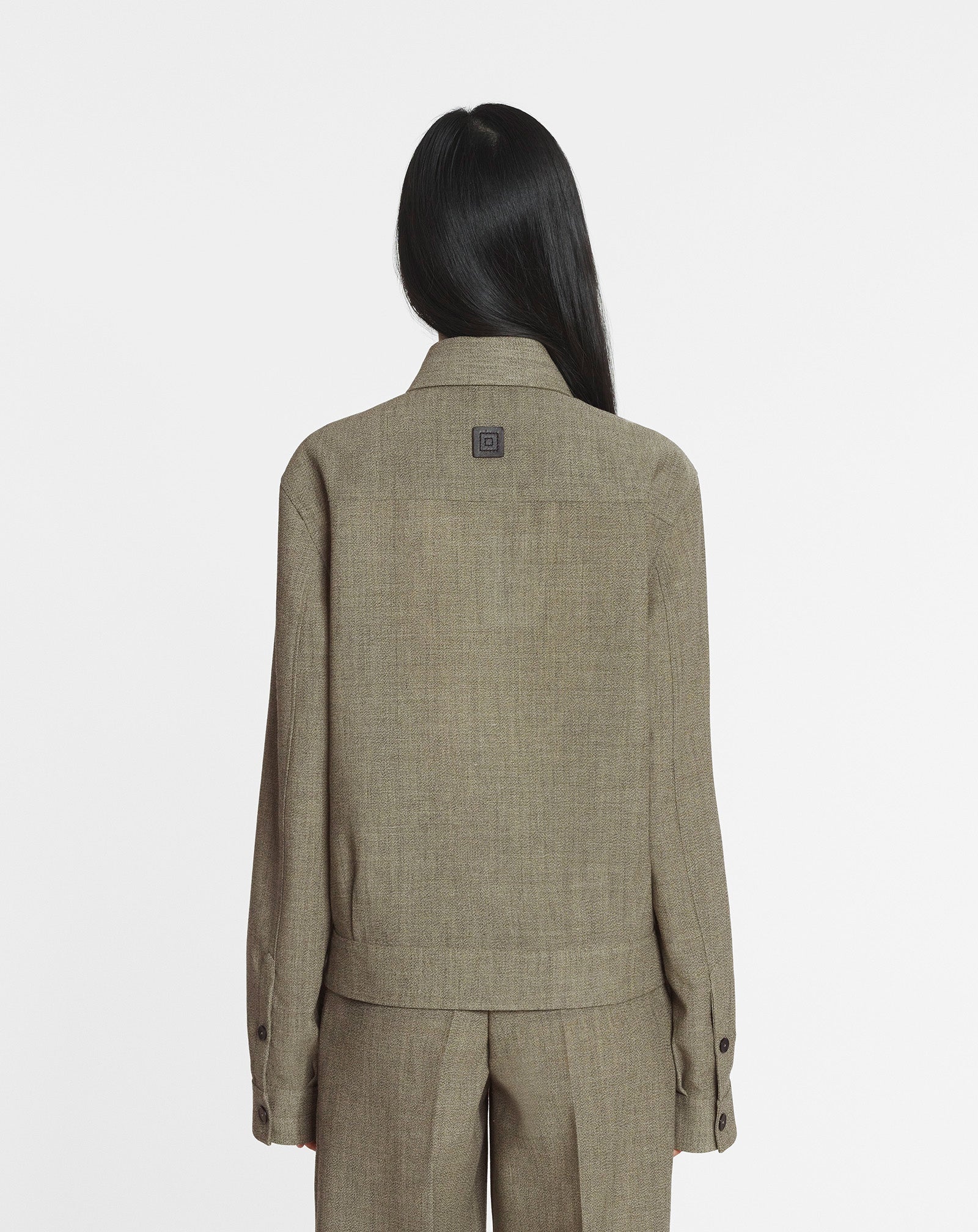 UNISEX SHORT WOOL OVERSHIRT