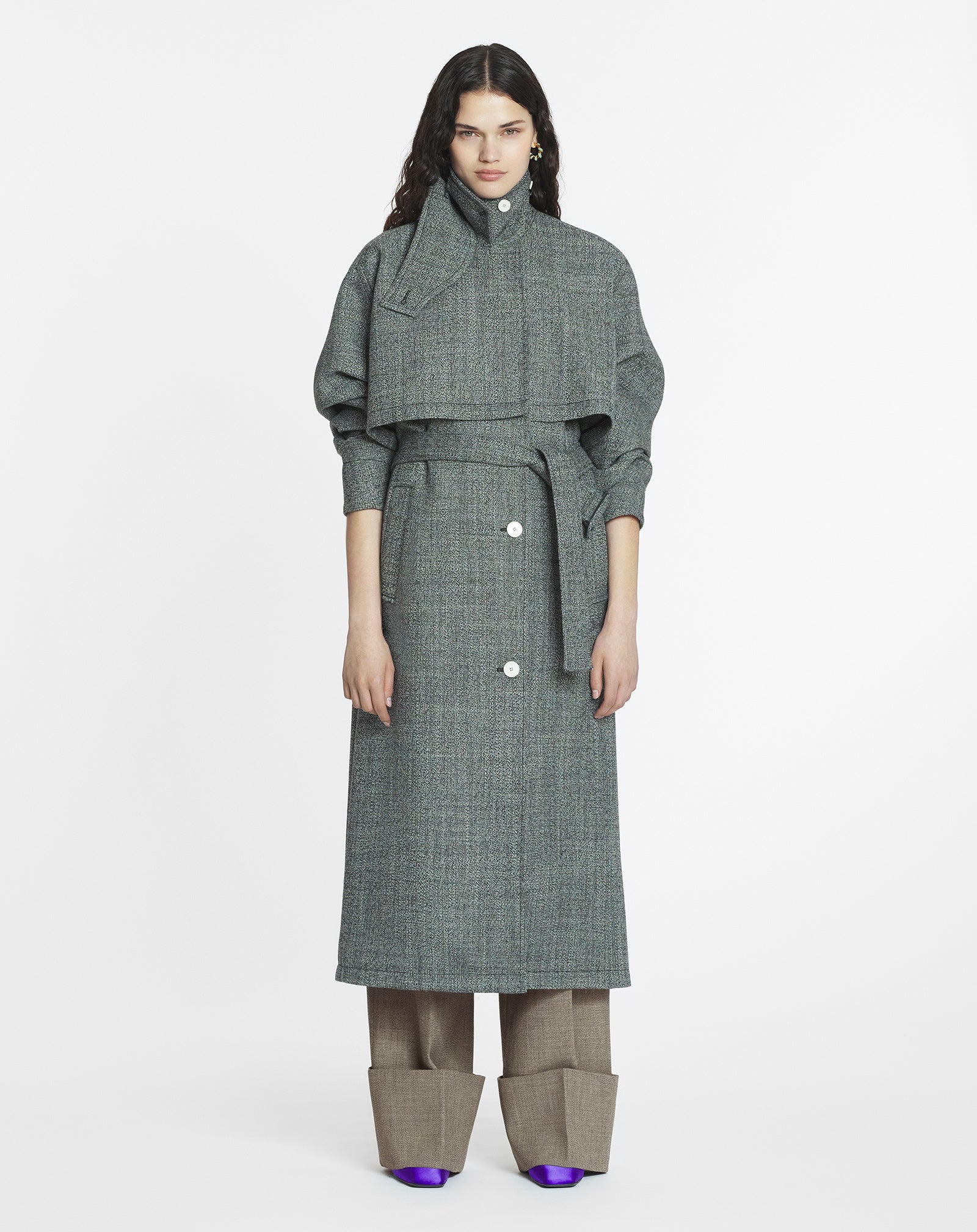 WOOL TRENCH COAT