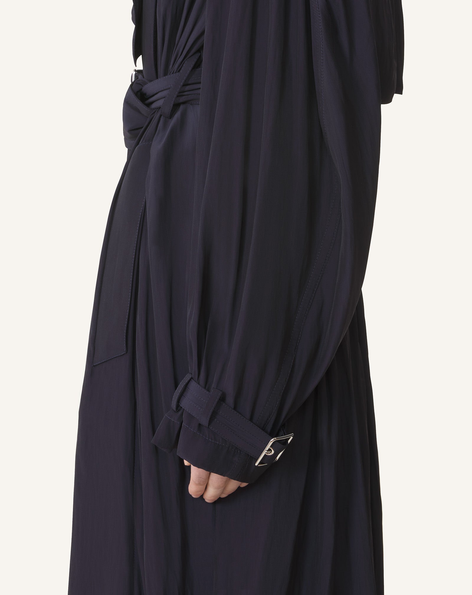 Blue Trench In Charmeuse | Lanvin
