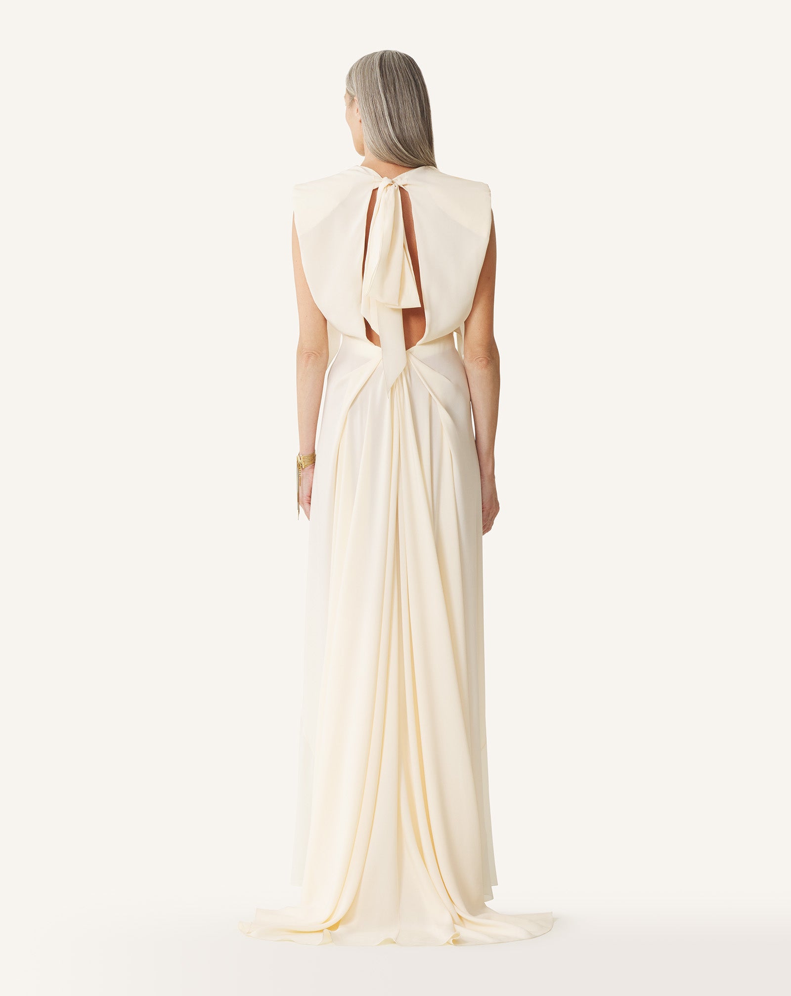 LONG DRESS IN SILK GEORGETTE