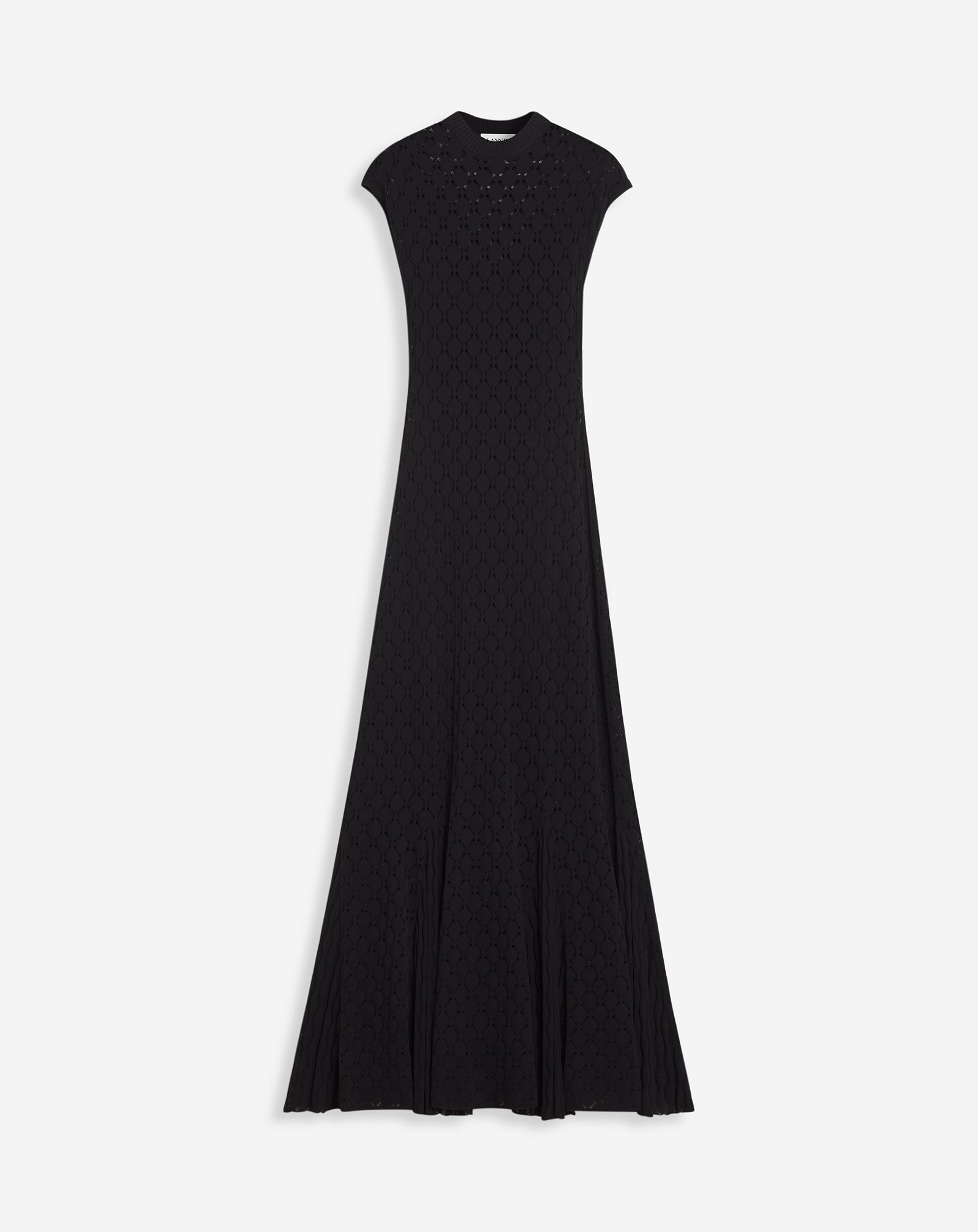 LONG DRESS IN LACE EFFECT KNIT