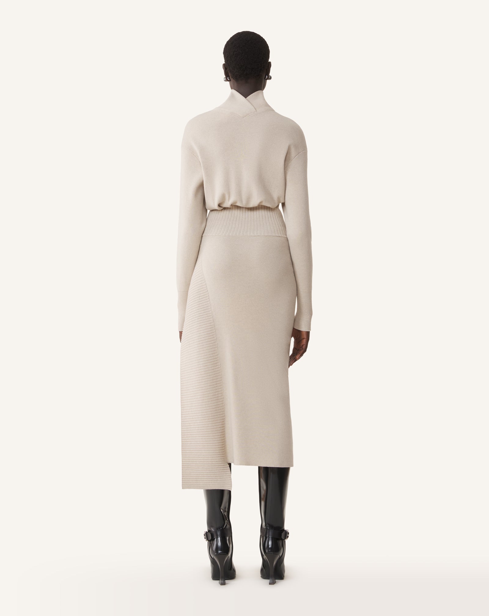 WOOL AND CASHMERE MIDI DRESS