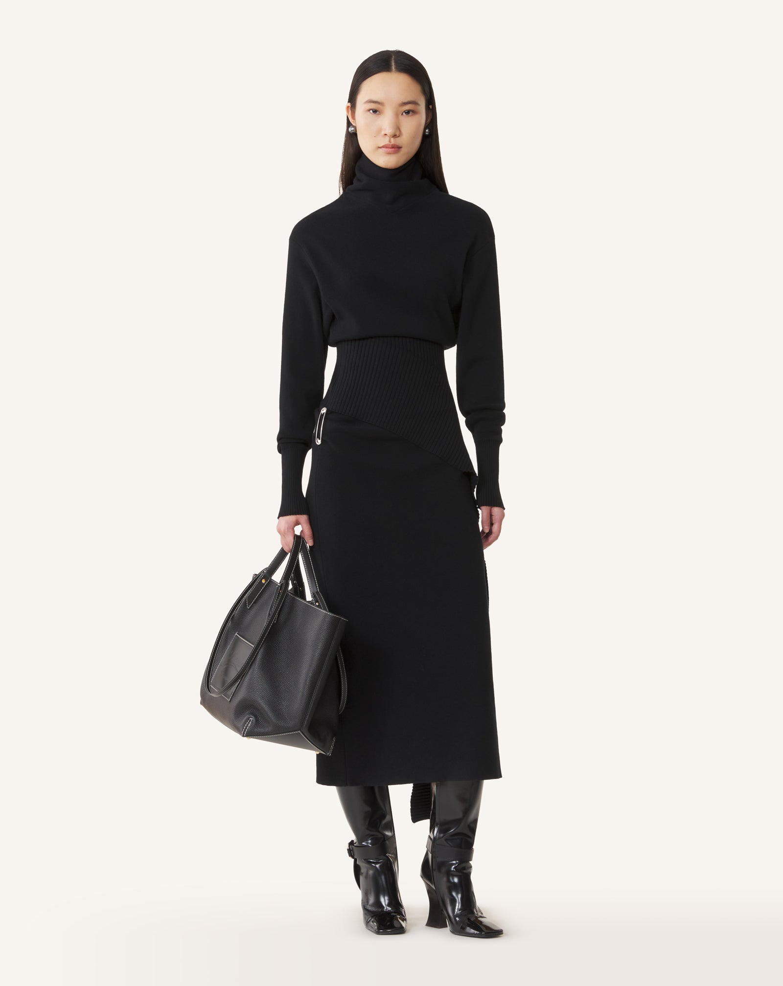 WOOL AND CASHMERE MIDI DRESS