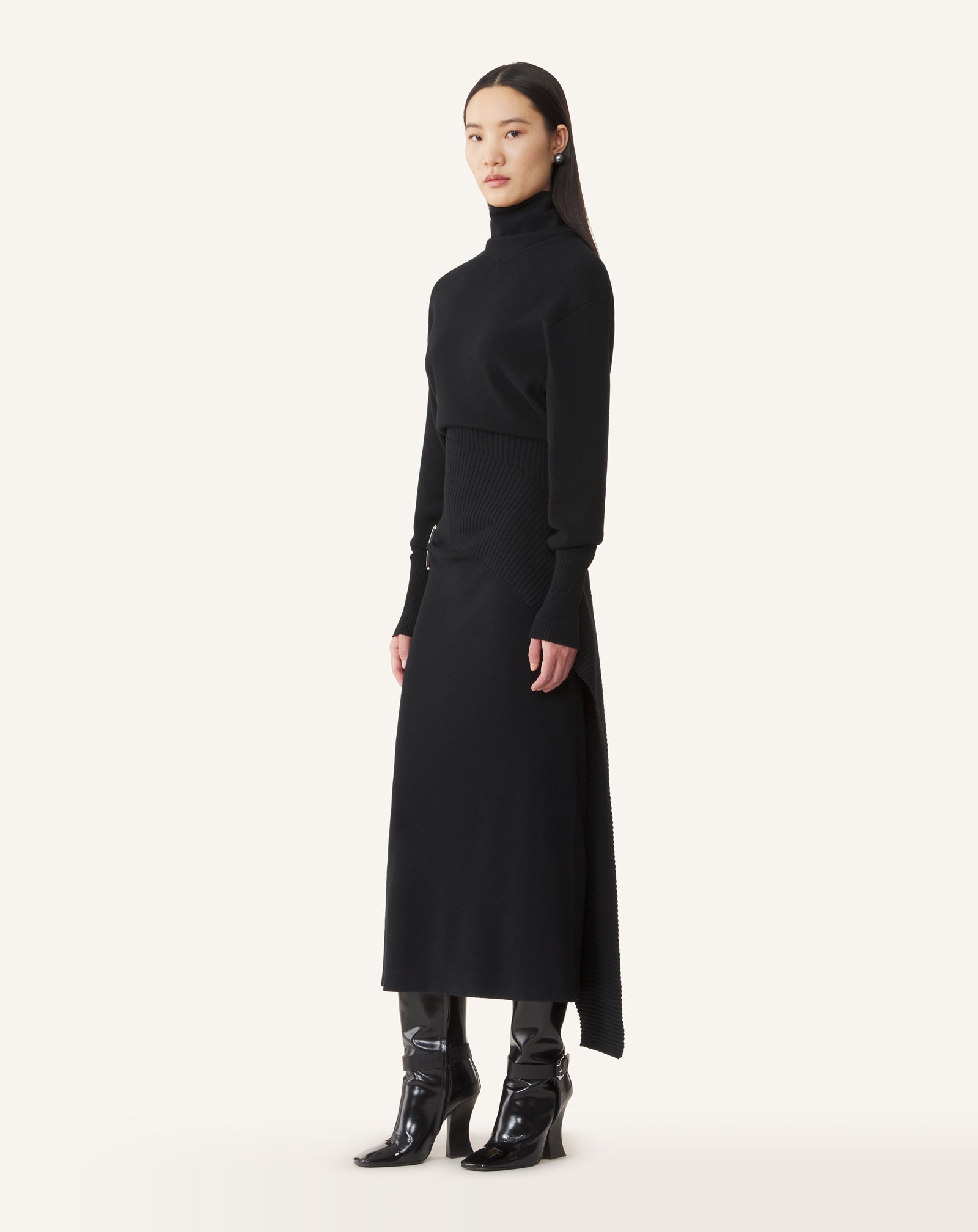 WOOL AND CASHMERE MIDI DRESS