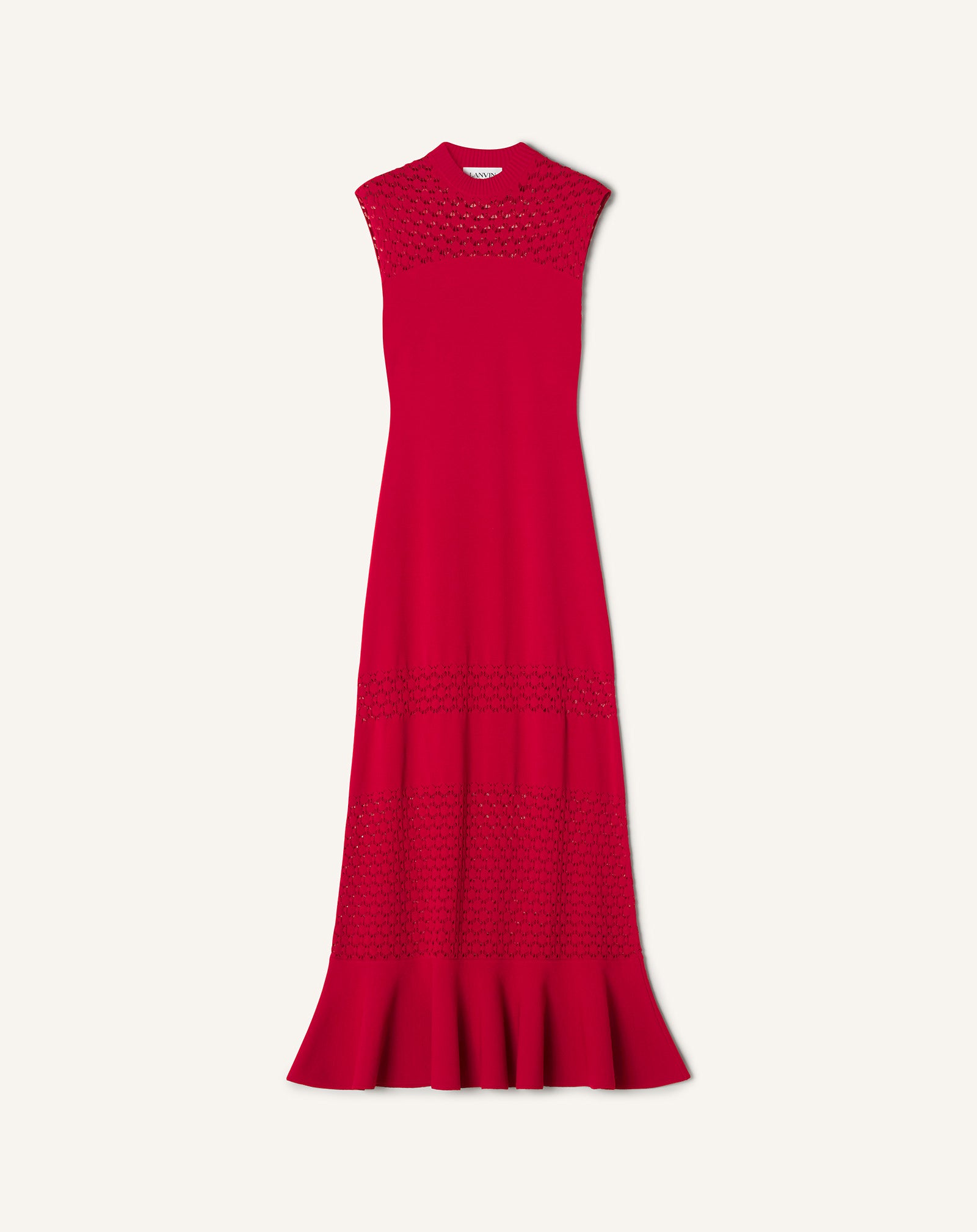 LACE DETAIL VISCOSE DRESS
