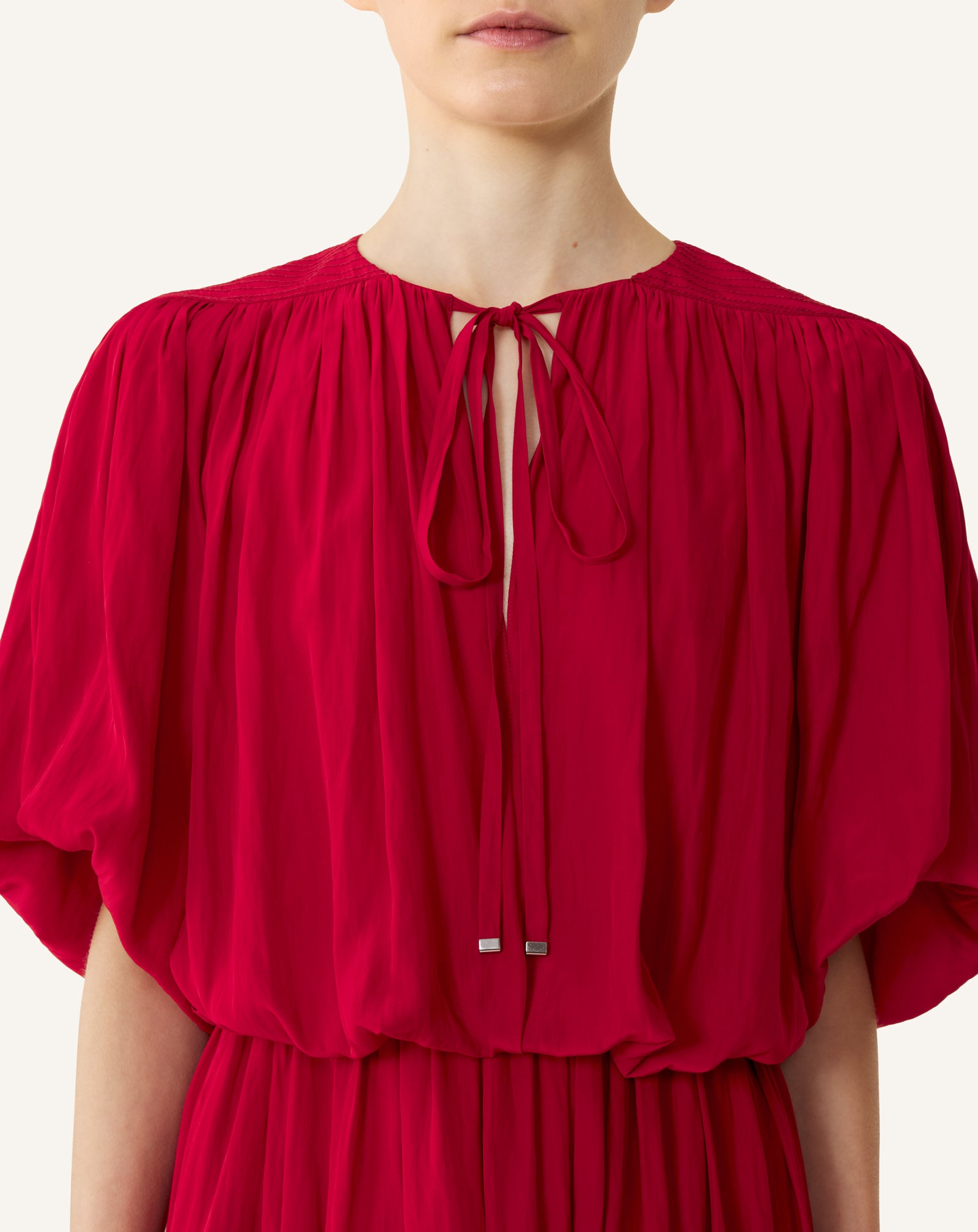 MIDI DRESS IN CHARMEUSE