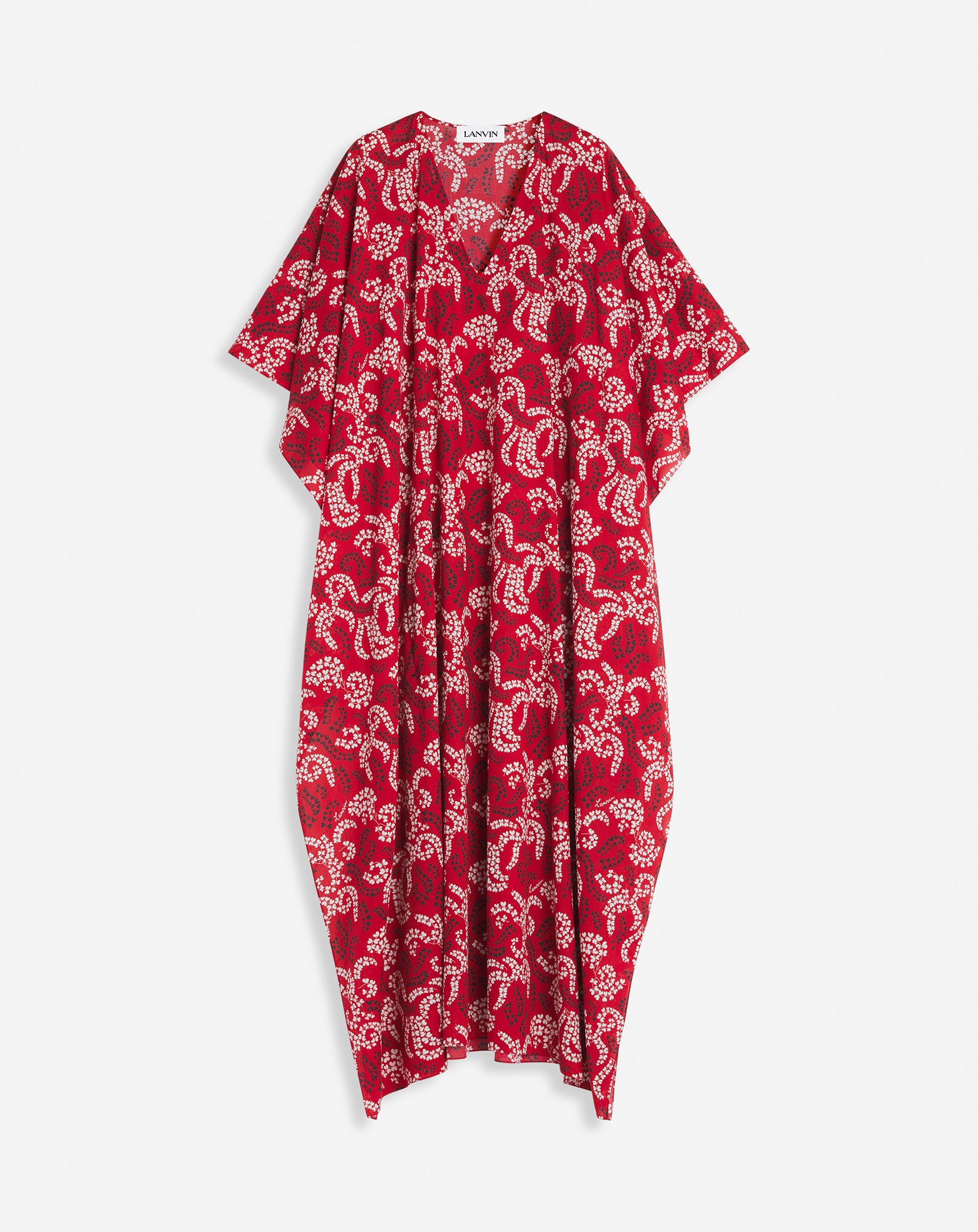 PRINTED COTTON VOILE CAFTAN