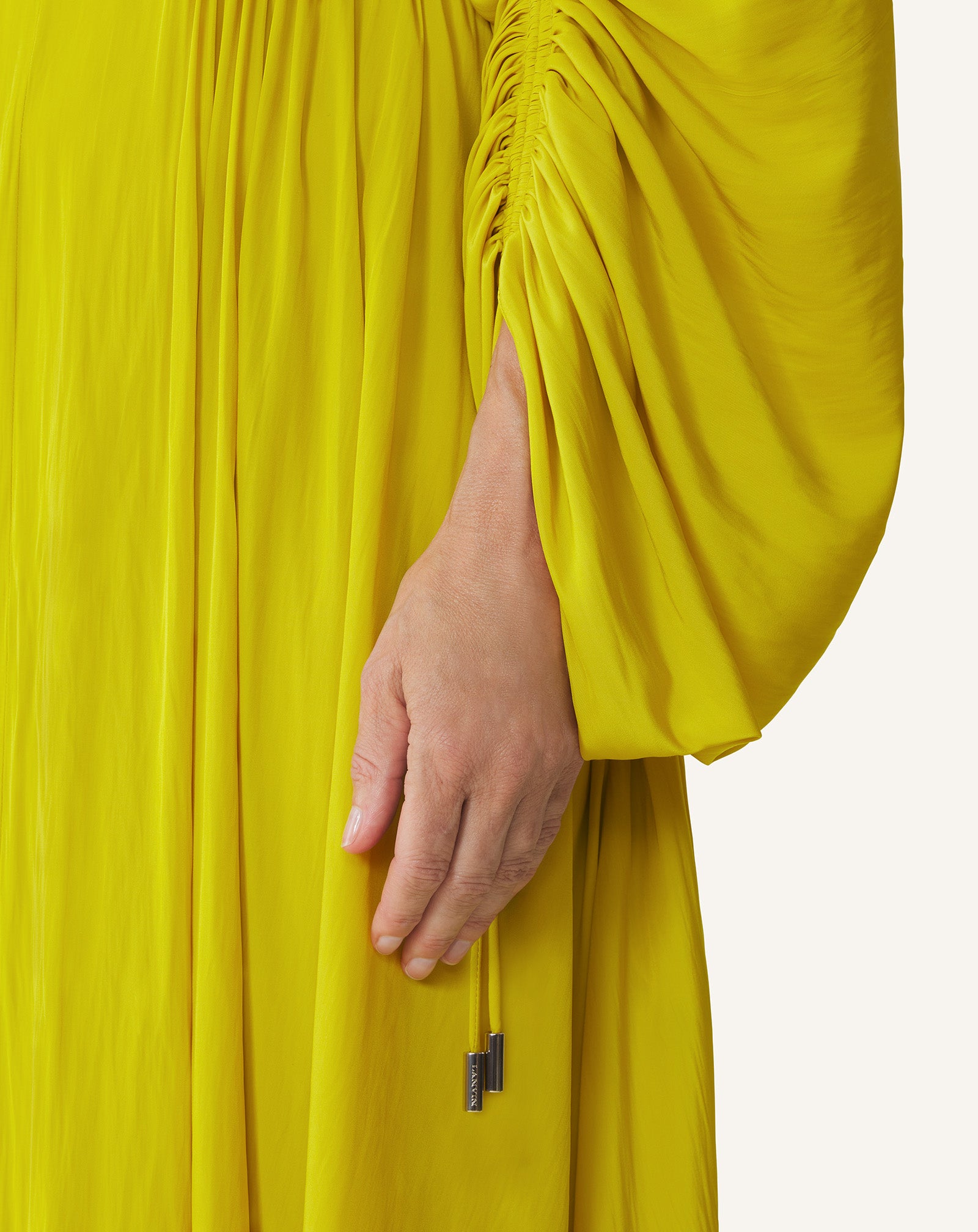 Robe Cintre En Charmeuse Yellow | Lanvin Robe Cintre En Charmeuse Yellow | Lanvin