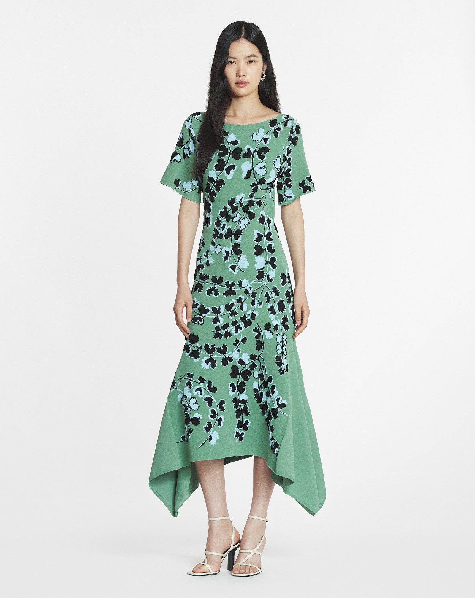 JACQUARD MIDI DRESS
