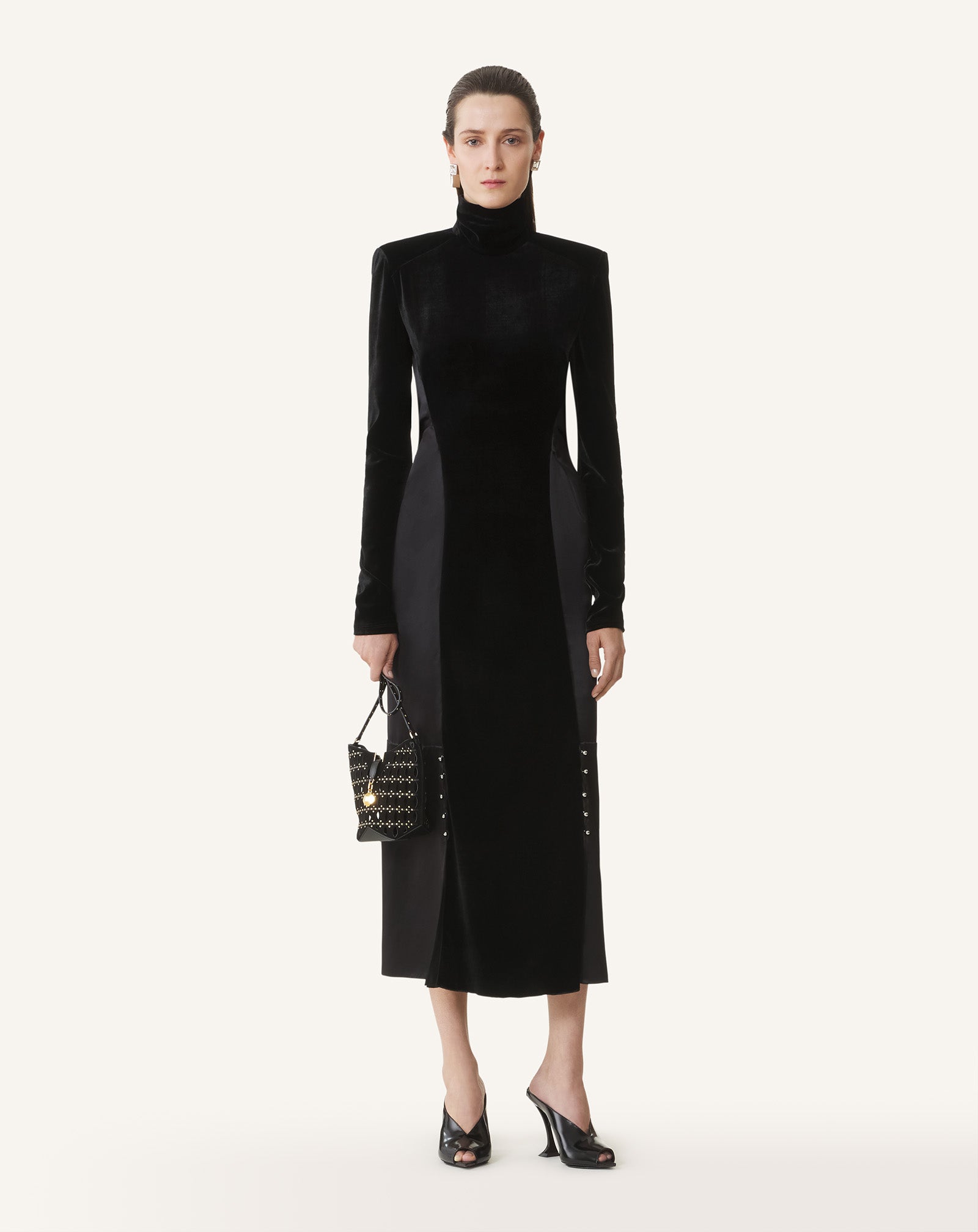 COWL BACK DRESS