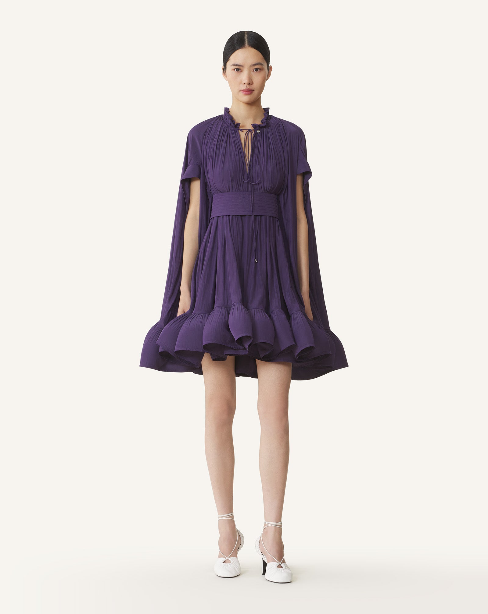 LANVIN サマーワンピース パープル 34 ワンピース