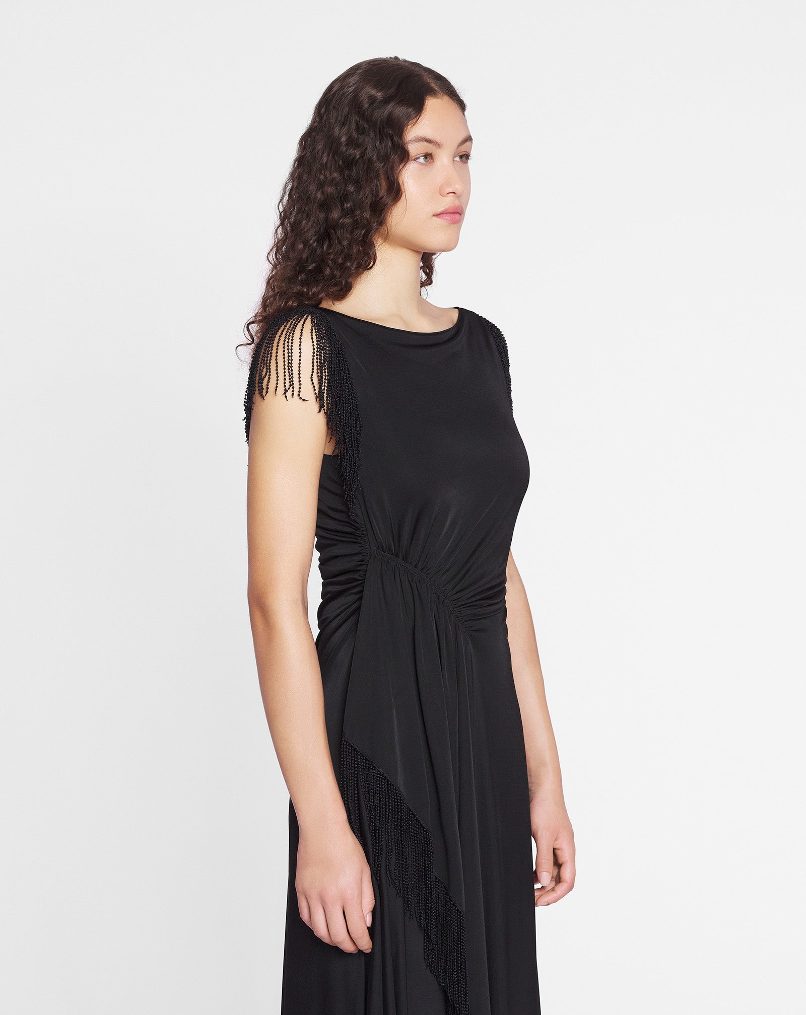 EMBROIDERED SLEEVELESS DRESS