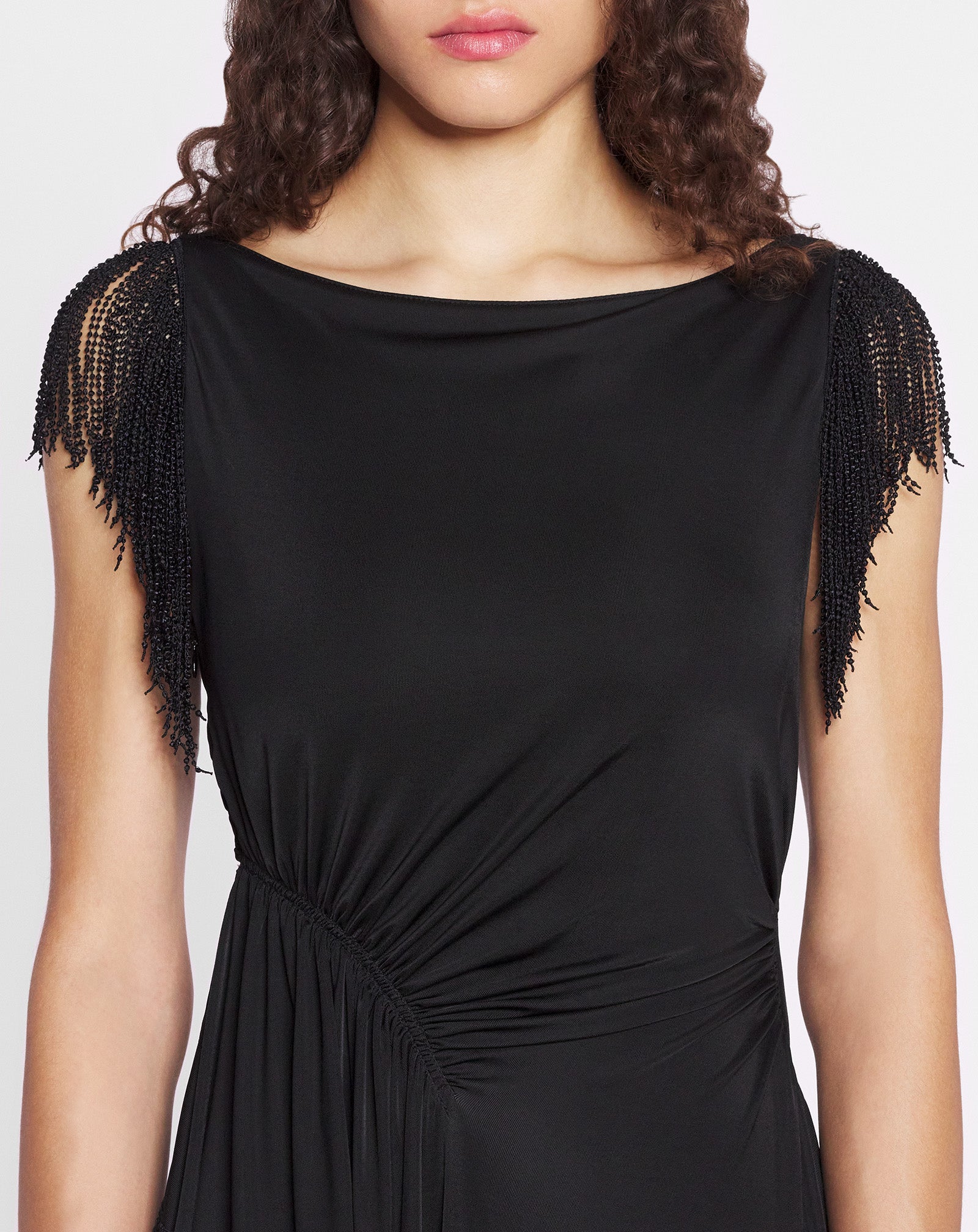 EMBROIDERED SLEEVELESS DRESS