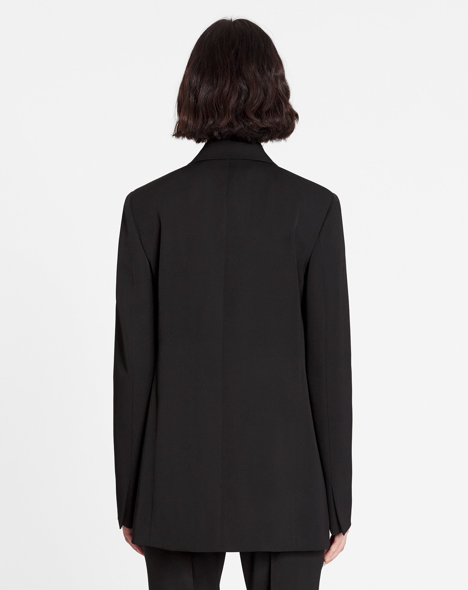 BLACK DOUBLE-BREASTED JACKET