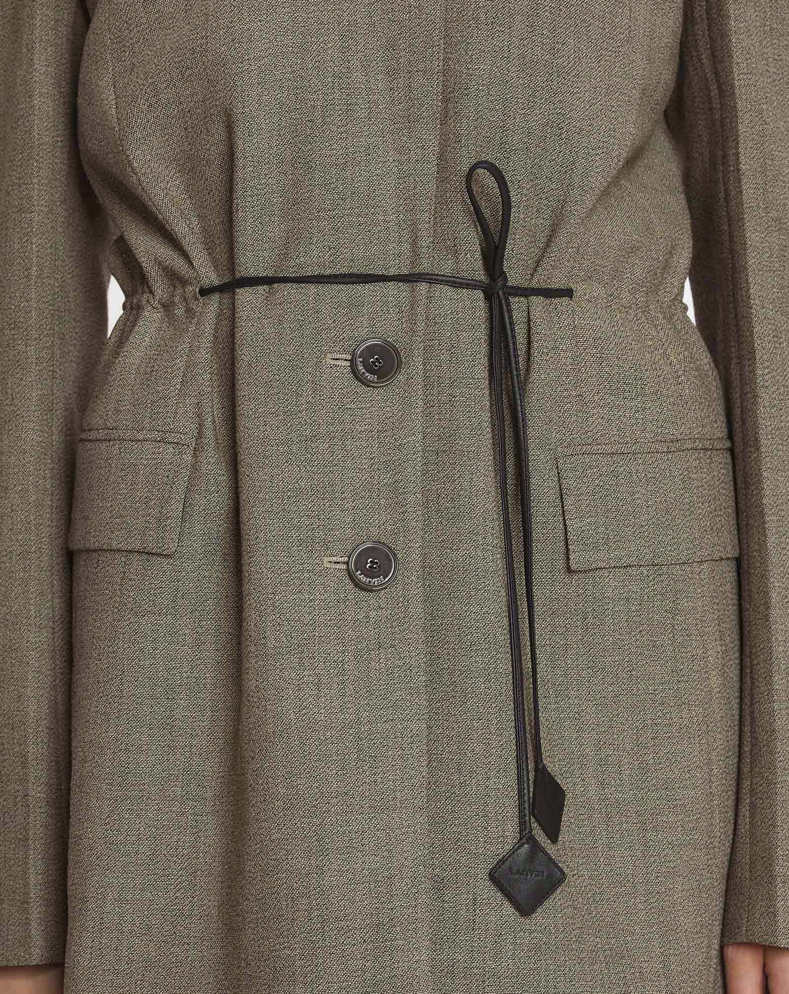 BELTED WOOL JACKET