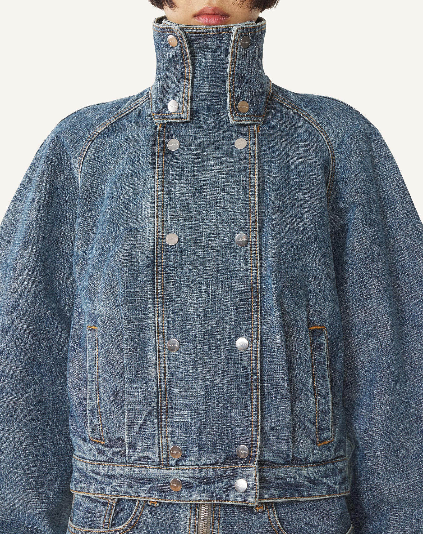 Blue Short Denim Jacket | Lanvin