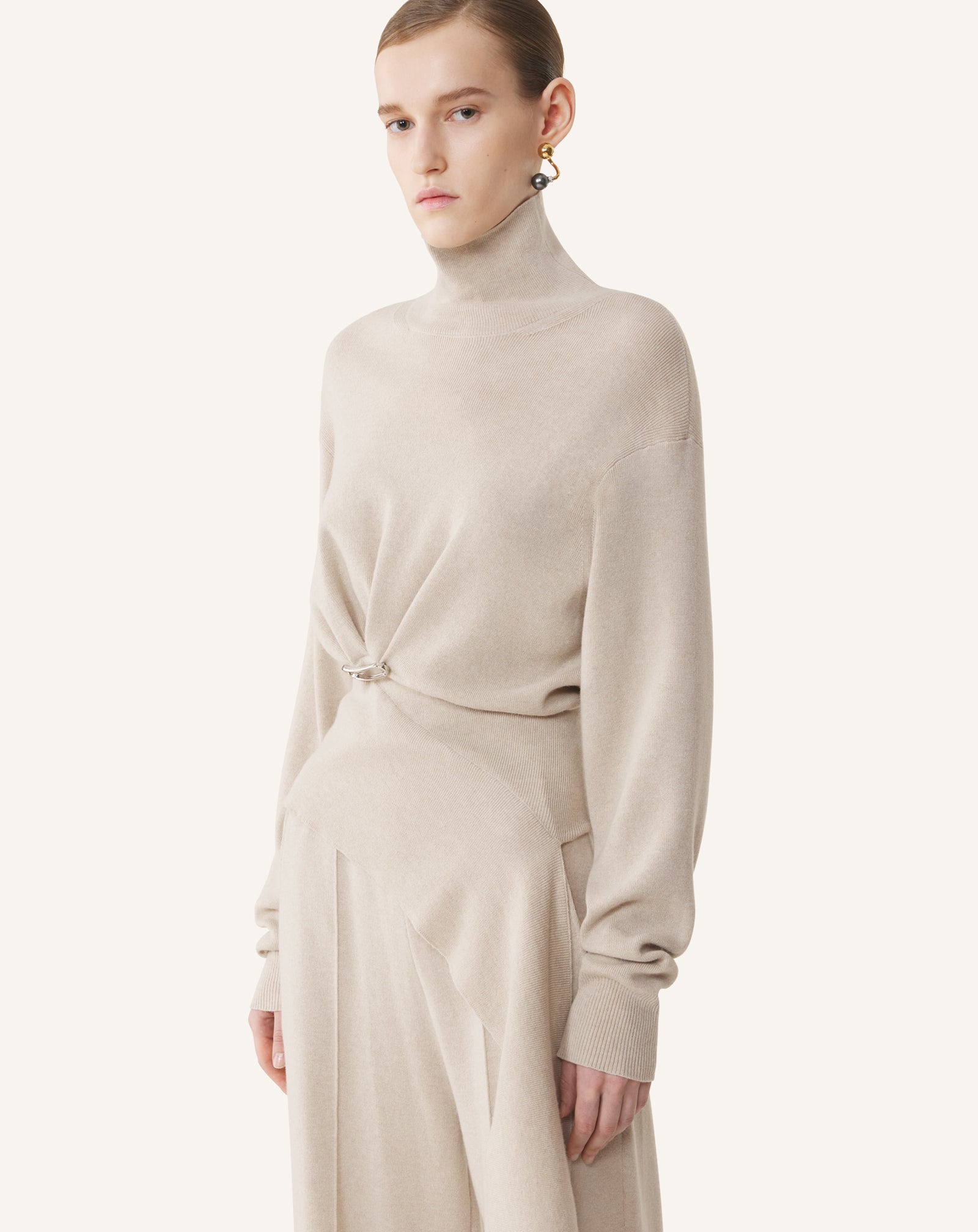 White Wool And Cashmere Sweater | Lanvin