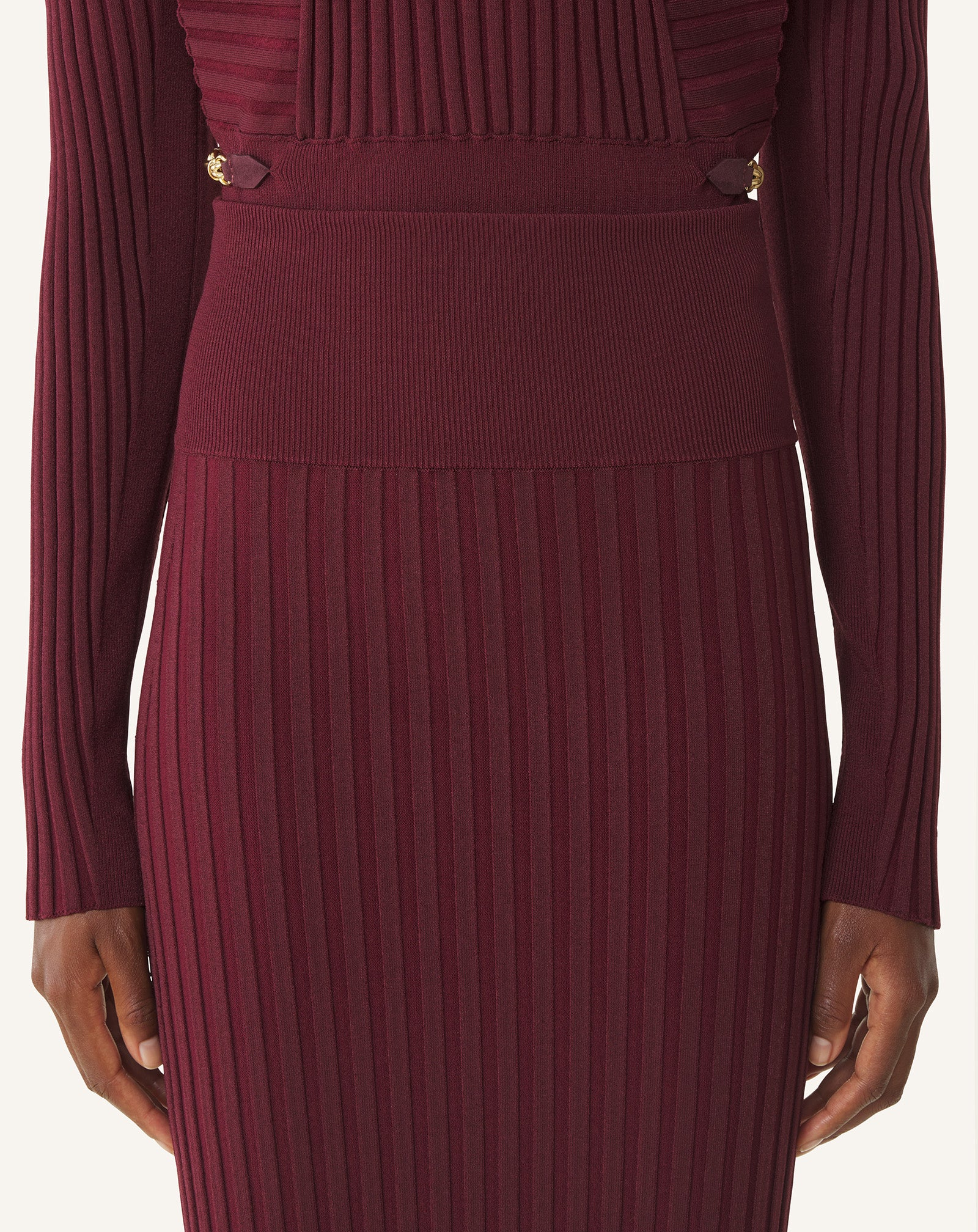 Red Midi Skirt In Viscose | Lanvin