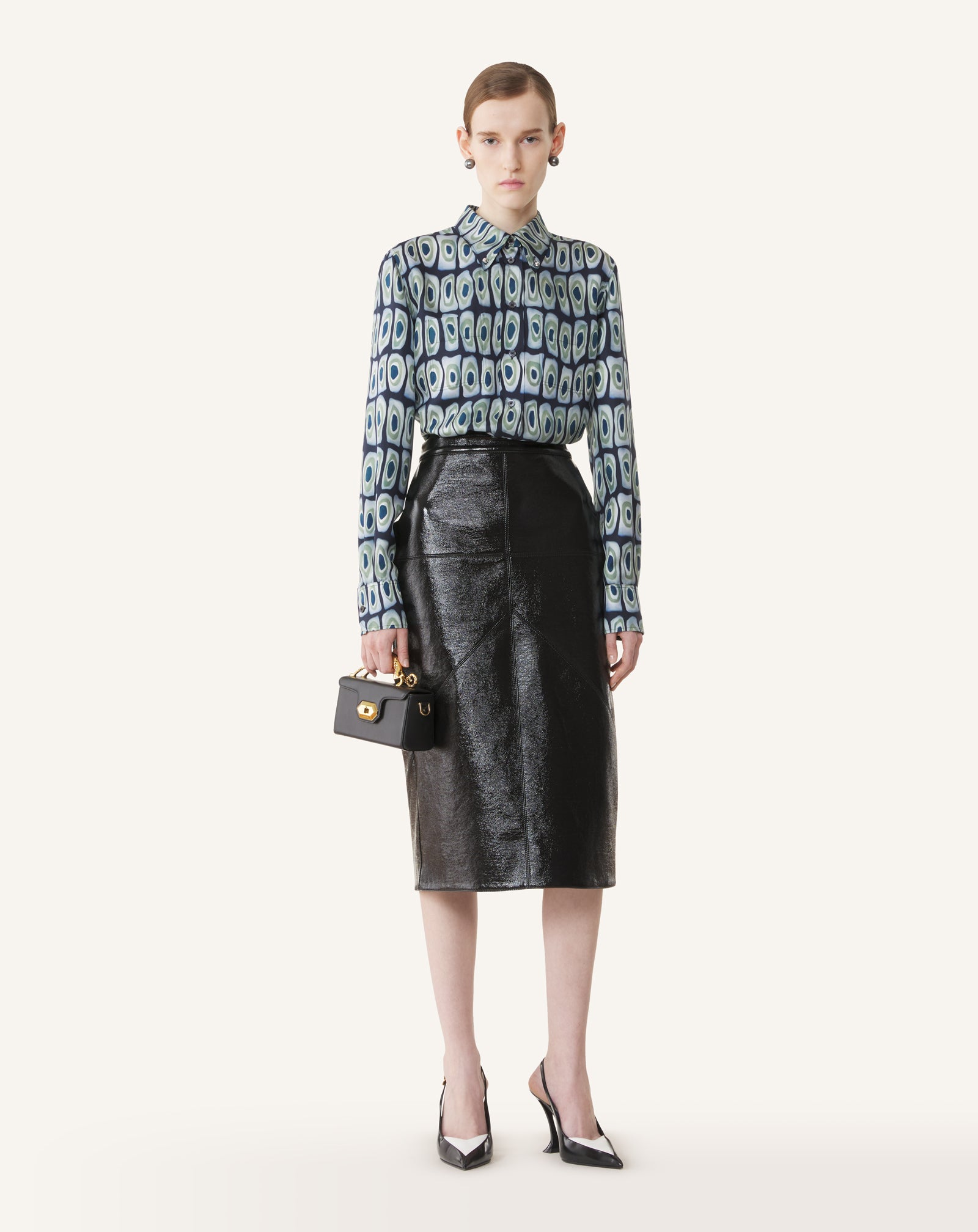 CLASSIC PRINTED SHIRT IN SILK