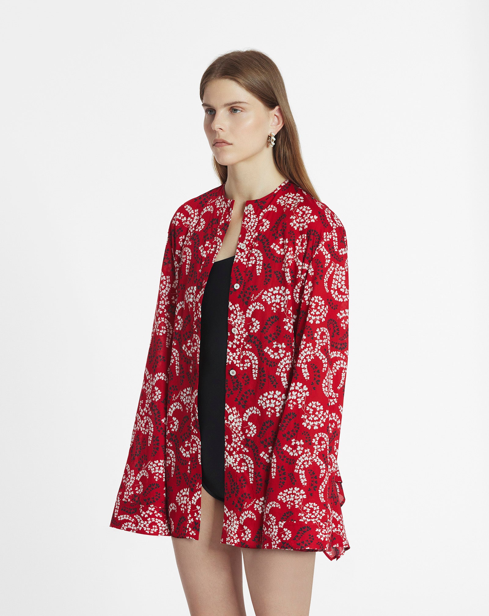 PRINTED SHIRT IN COTTON VOILE