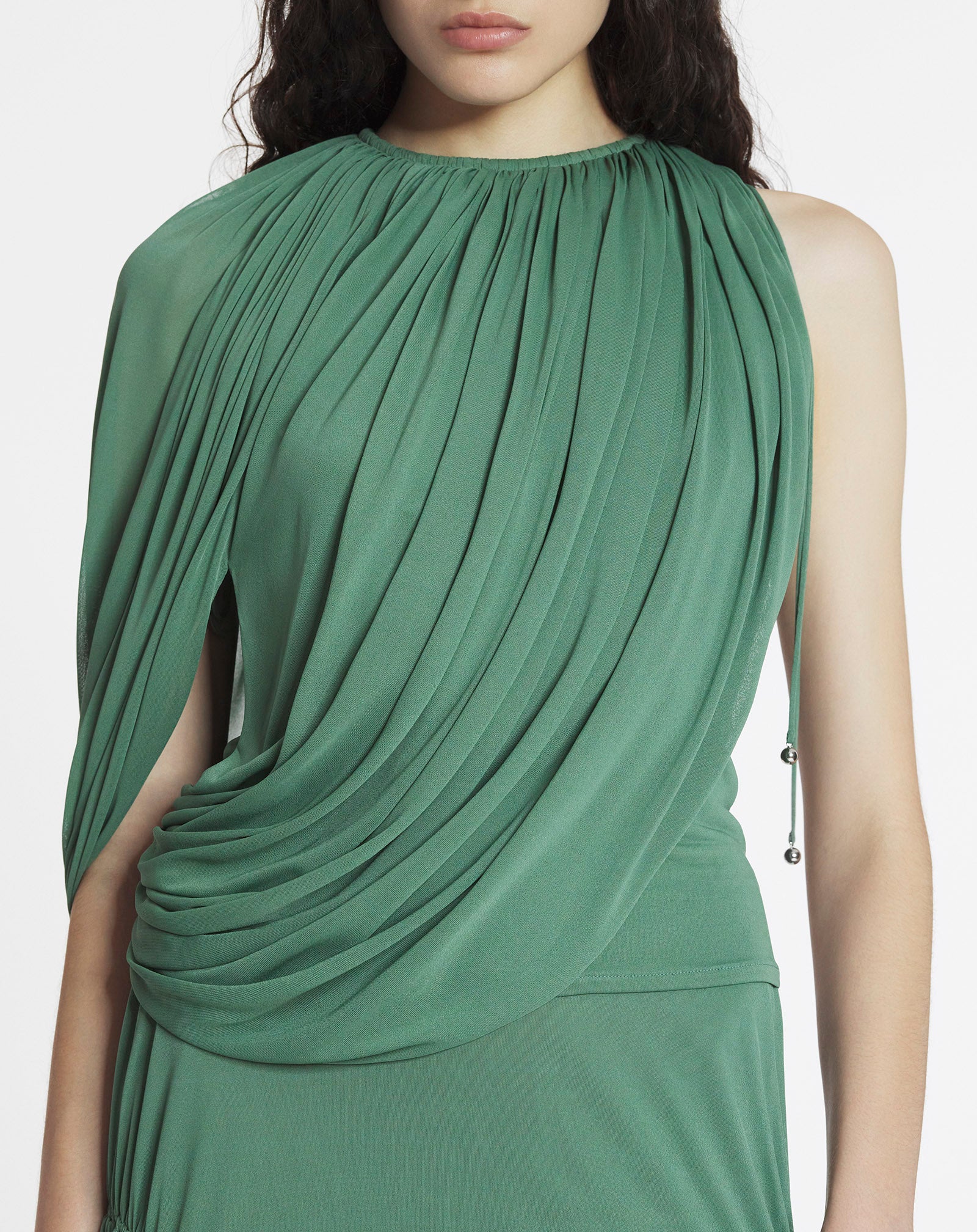 DRAPED JERSEY TOP