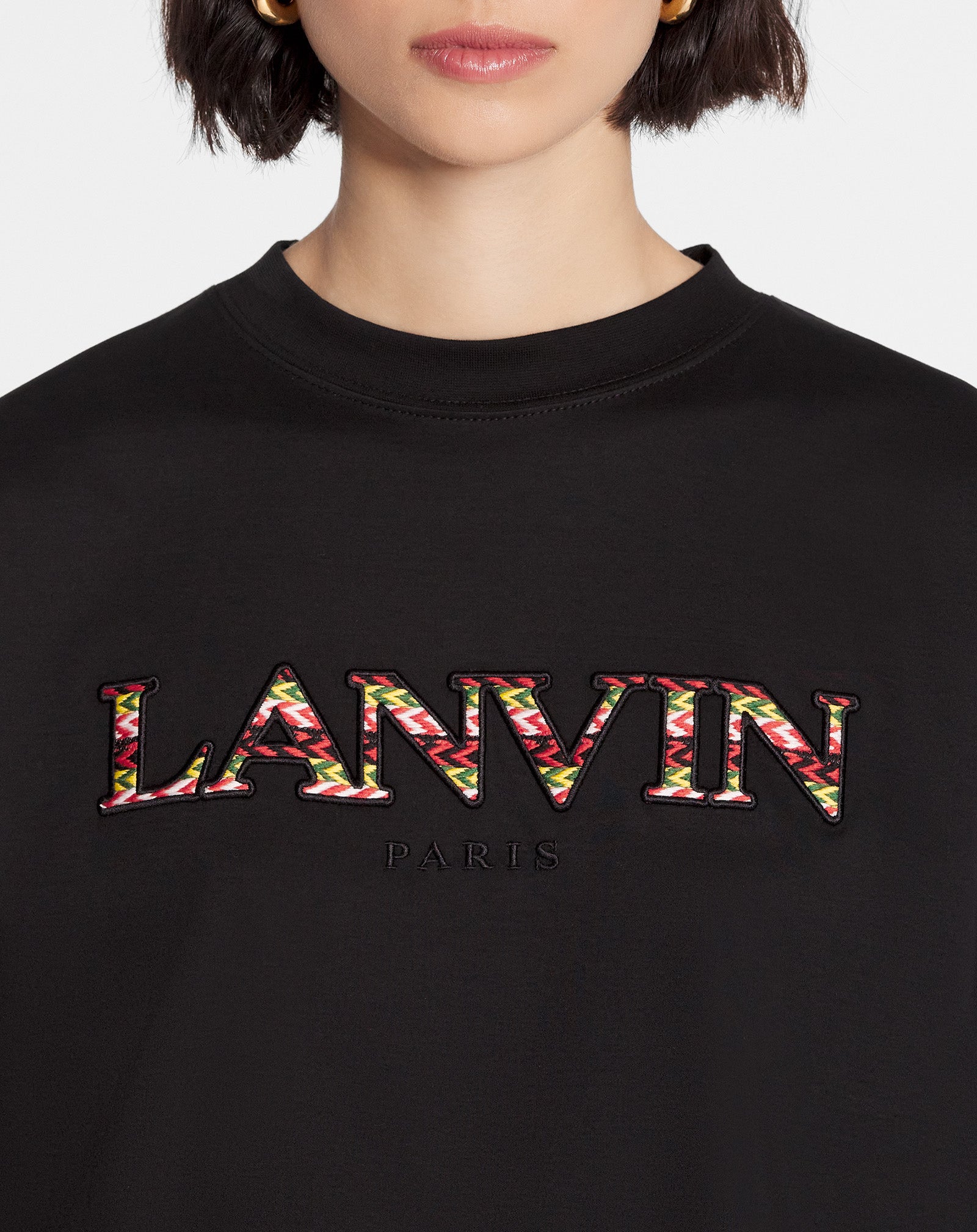 Oversized Embroidered Curb T-shirt | Lanvin