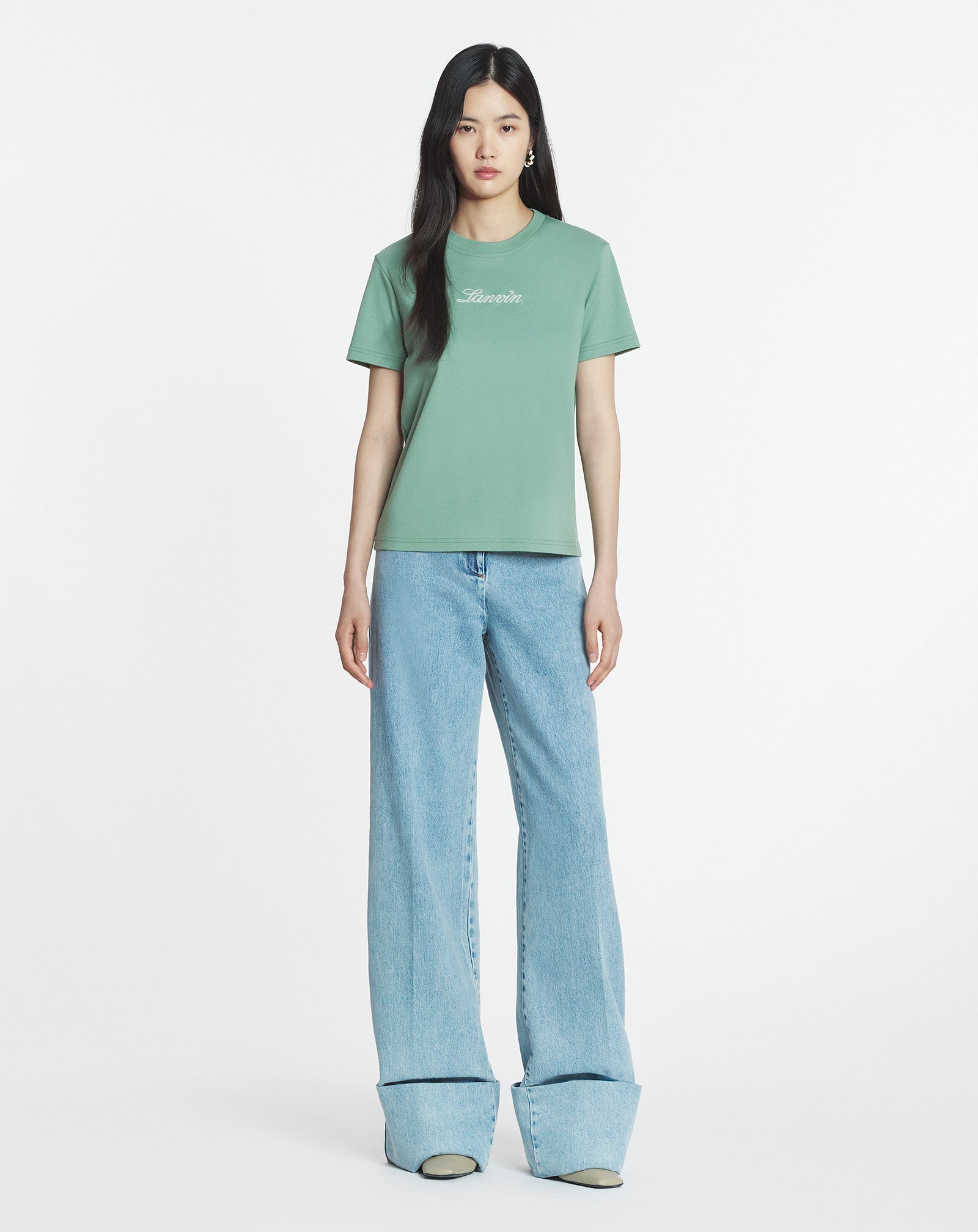 LANVIN EMBROIDERED T-SHIRT