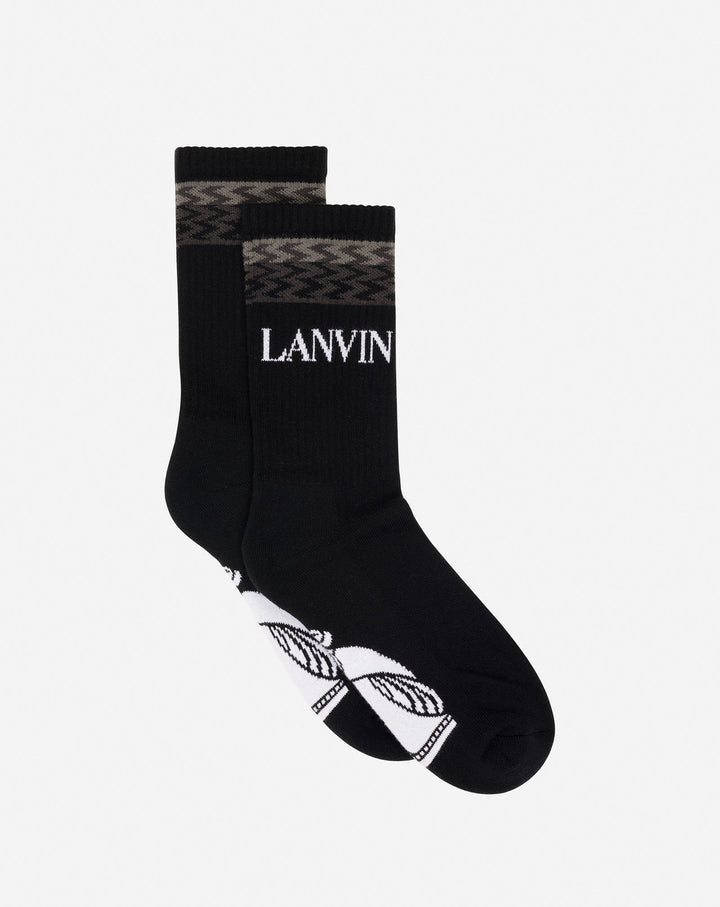 LANVIN SOCKS , DARK GREY