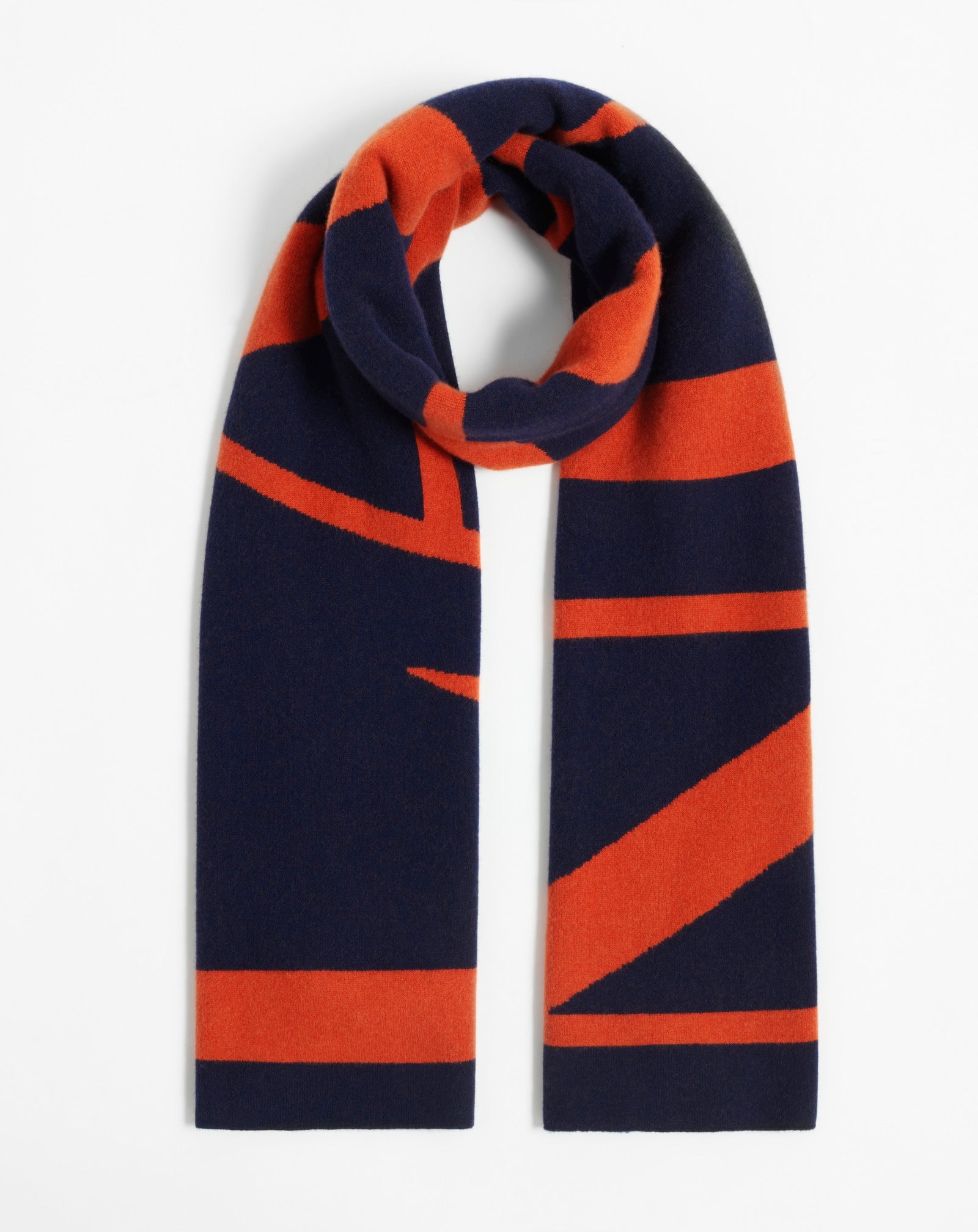 LANVIN CASHMERE STOLE, NAVY BLUE