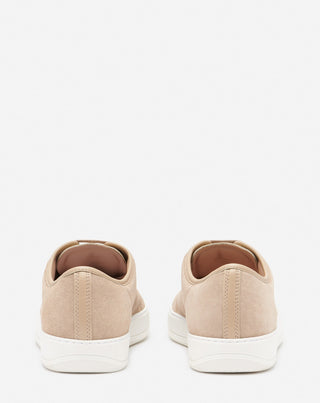 DBB1 LEATHER AND SUEDE SNEAKERS, TAUPE