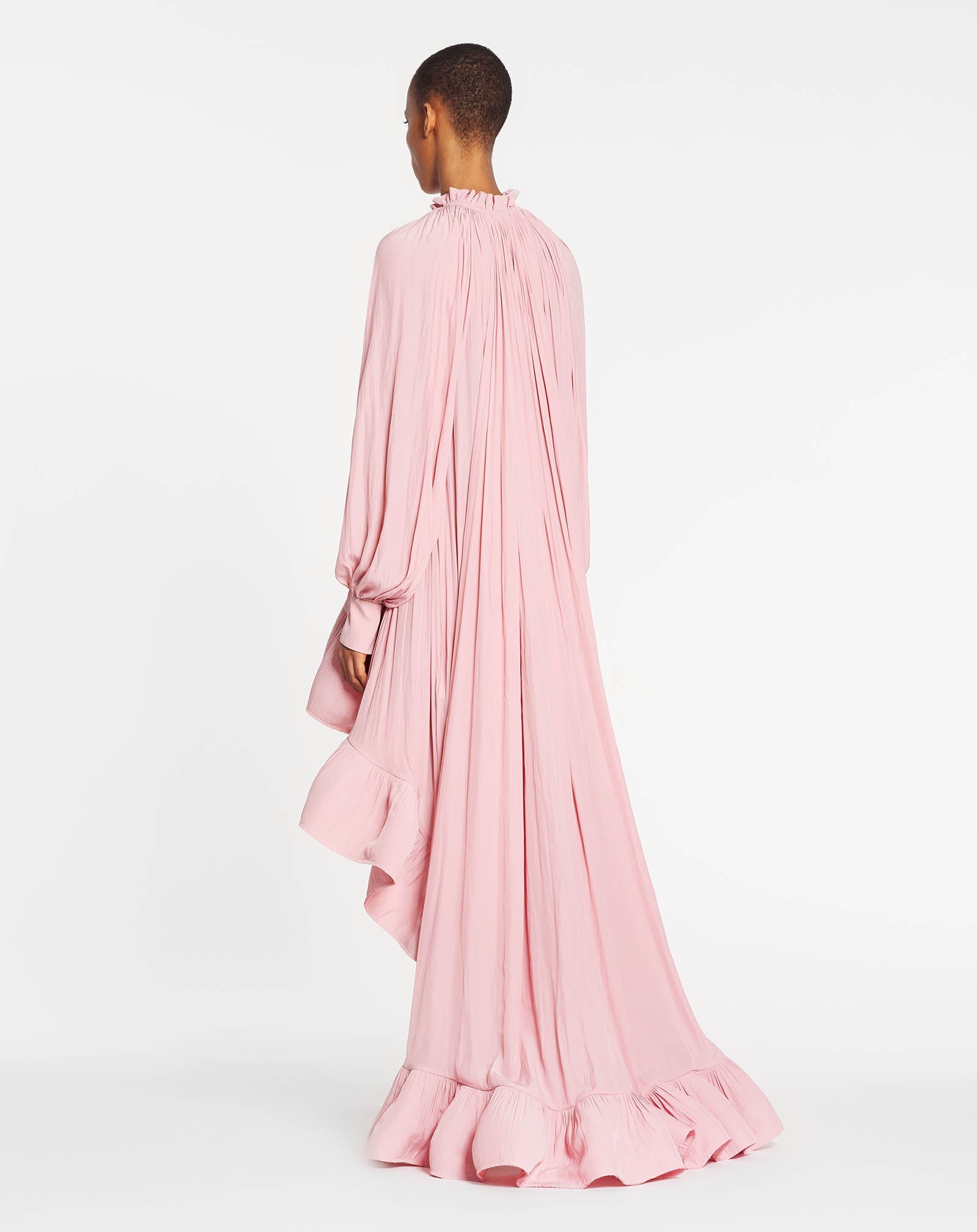 Pink Asymmetrical Charmeuse Dress | Lanvin Pink Asymmetrical Charmeuse Dress | Lanvin